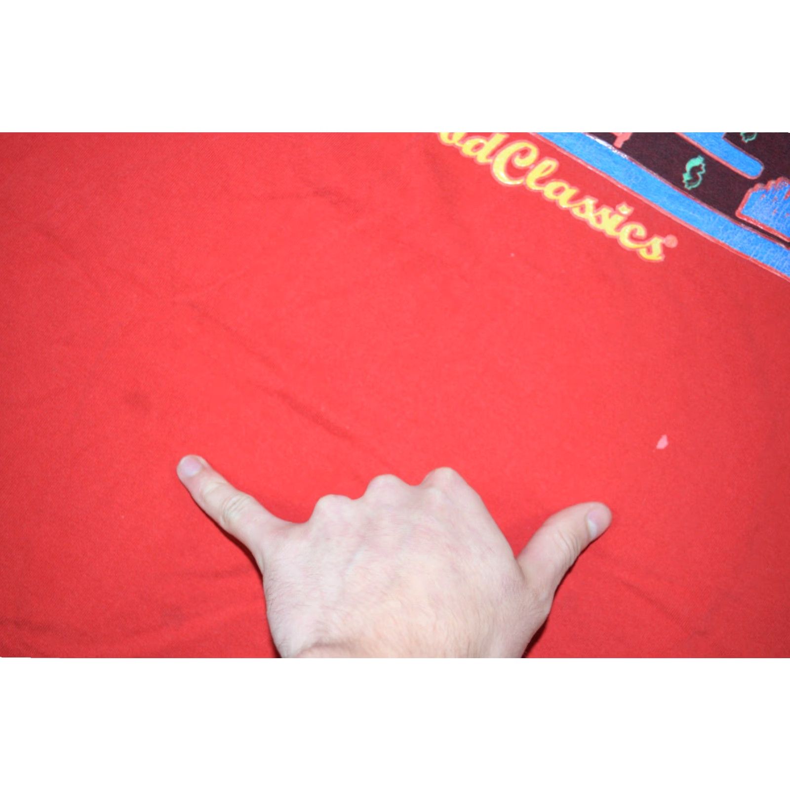 Vintage VINTAGE HOOD CLASSICS RAP TEE T-SHIRT 4XL RED Y2K PAC-MAN HIP HOP MENS Size US XXL / EU 58 / 5 - 4 Thumbnail