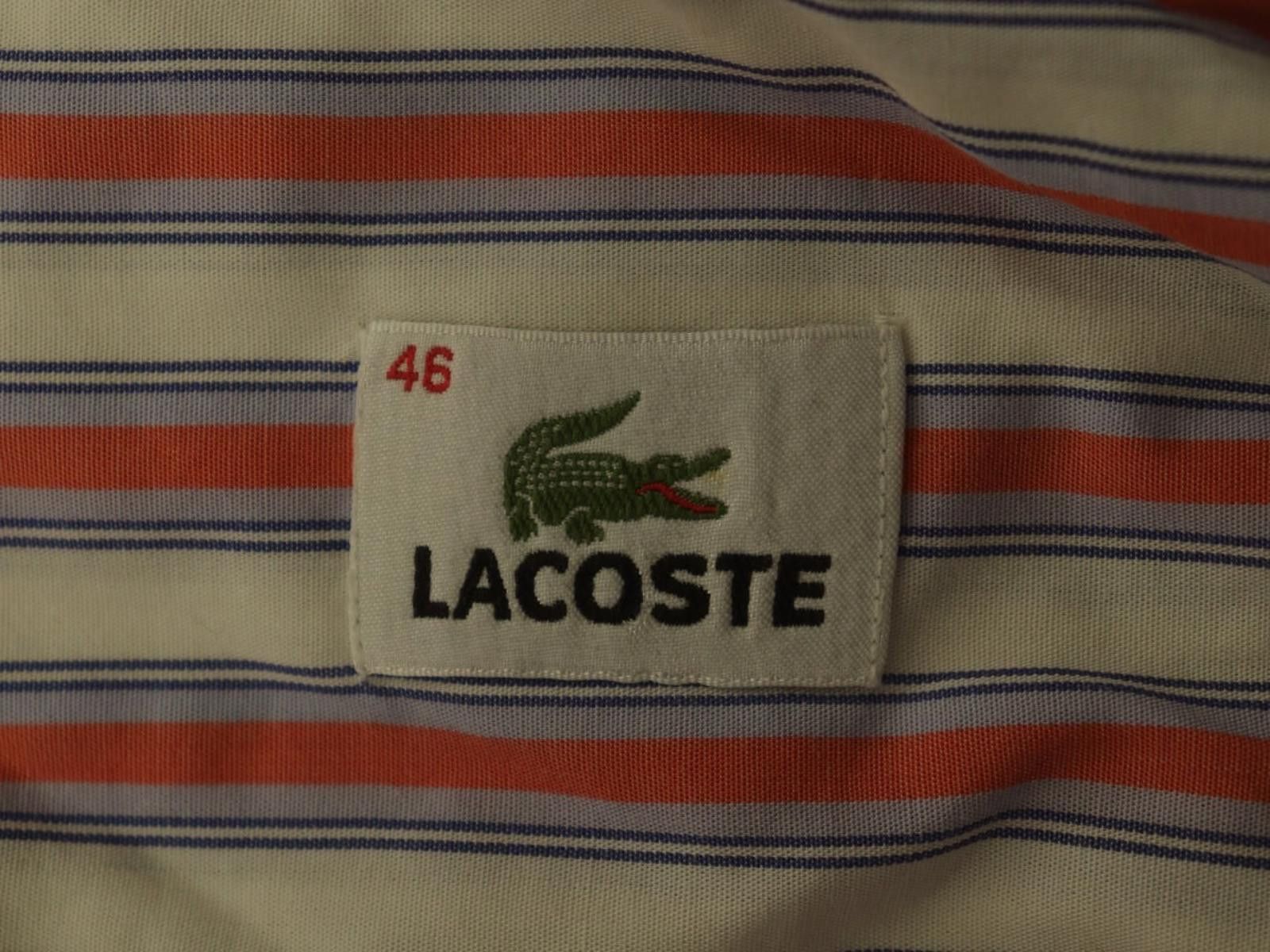 Lacoste Lacoste Multi Striped Collared Chest Button-Up Shirt Size 46 Size US M / EU 48-50 / 2 - 8 Thumbnail