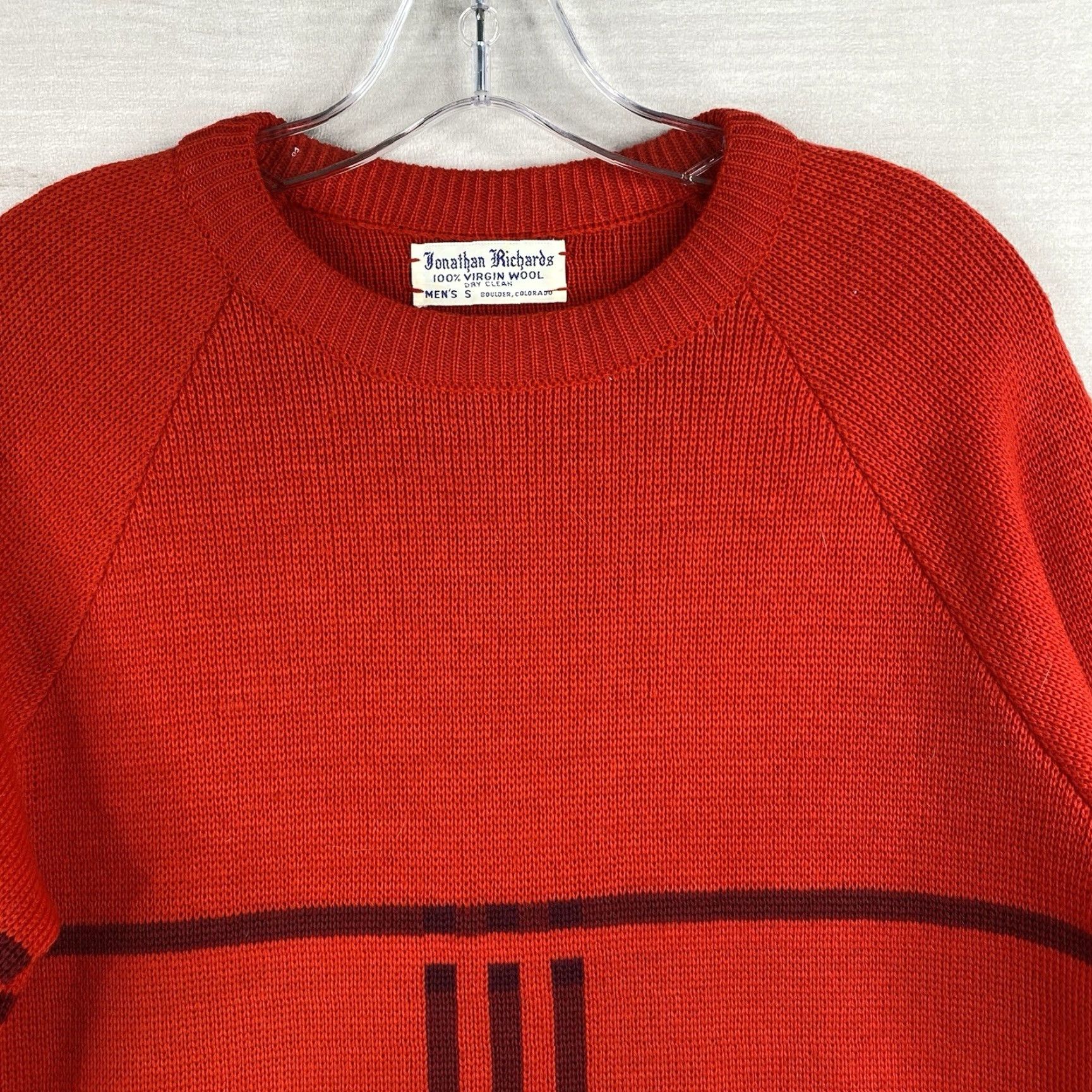 Vintage Jonathan Richards Vintage Nordic Ski Sweater Mens S Red 100% Wool Wool 1980s Ski Snow Vintage Mens S Red Jonathan Richards Size US S / EU 44-46 / 1 - 2 Thumbnail