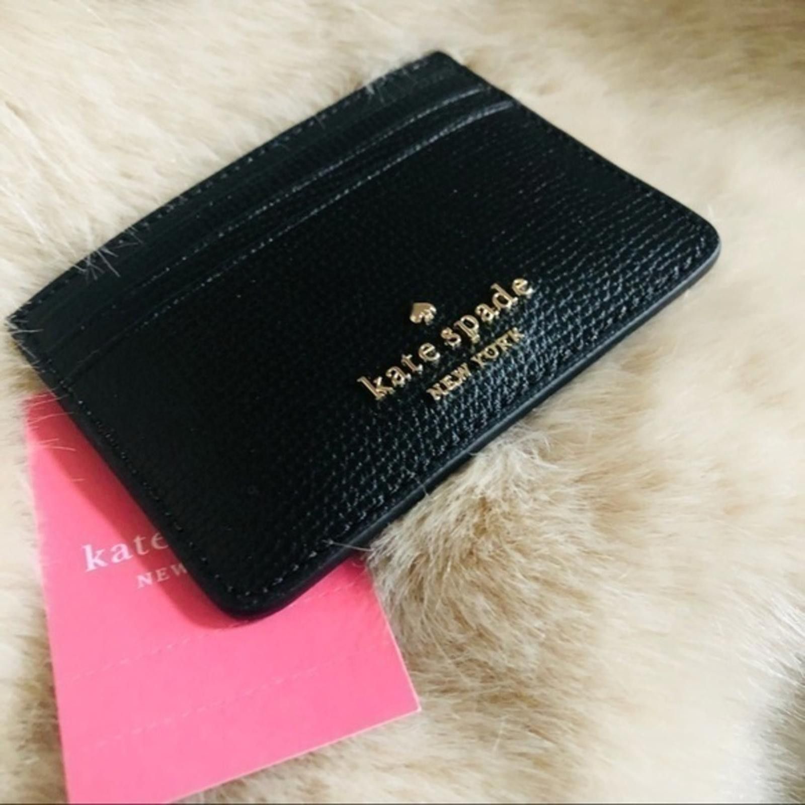 Designer Kate Spade Black Card Holder Wallet NWT Size ONE SIZE - 2 Thumbnail