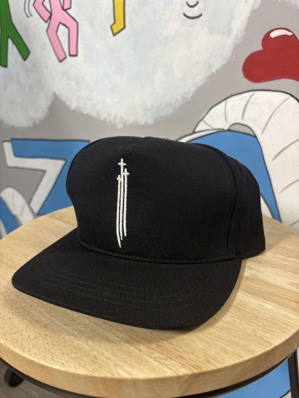 Chrome Hearts Chrome Hearts Black Denim Cap Size ONE SIZE - 1 Thumbnail
