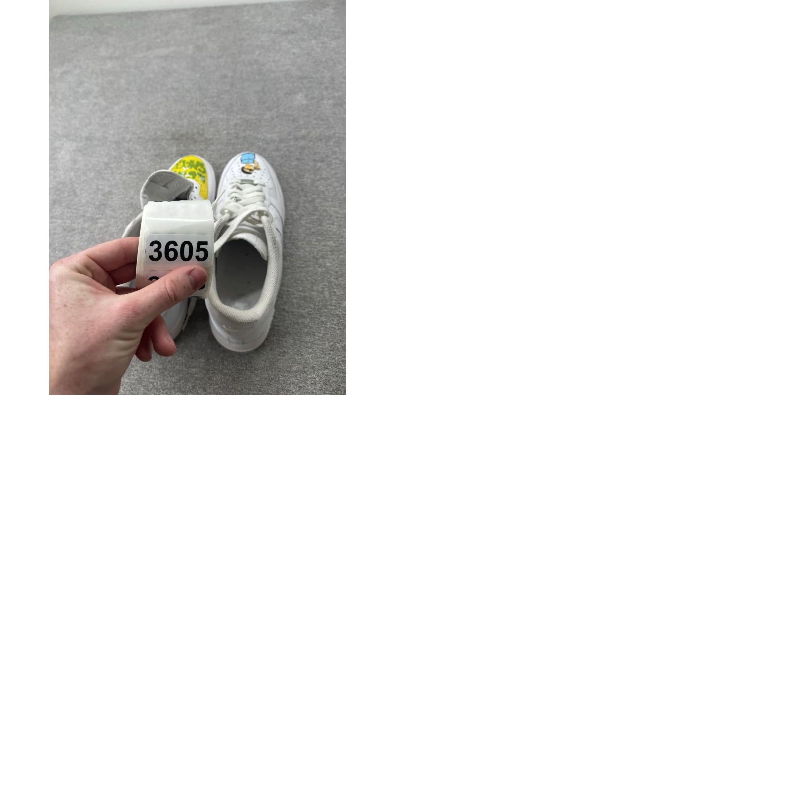 Nike Nike Air Force 1 Low White '07 Mens Sneaker CW2288-111 Custom Weed 420 CW2288-111 Mens White Leather Athletic Sports Sneaker 2000s? Size US 10 / EU 43 - 9 Thumbnail