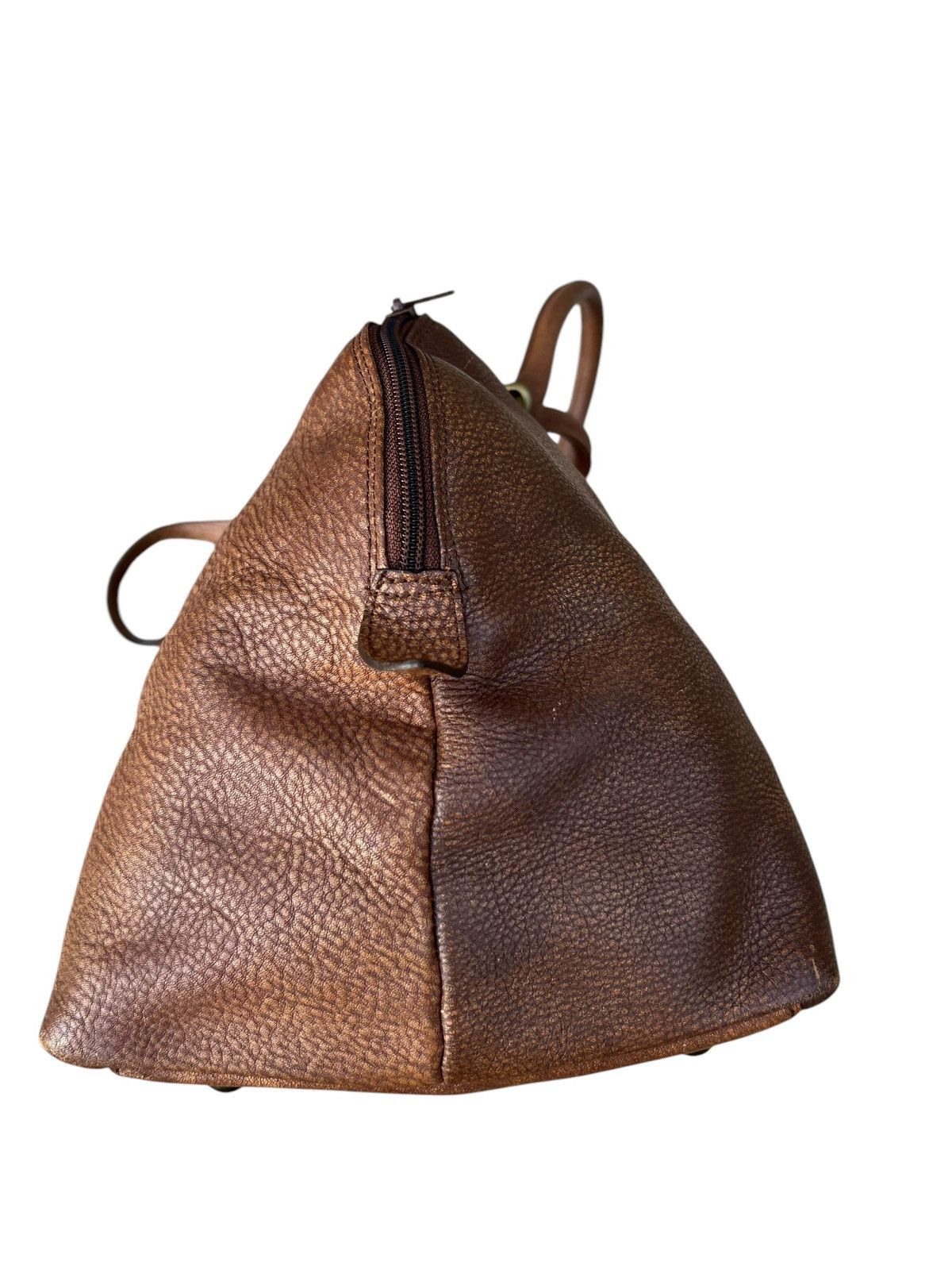 Leather AMONT Japan Patina Leather 2 Way Weekender Bag Size ONE SIZE - 13 Thumbnail