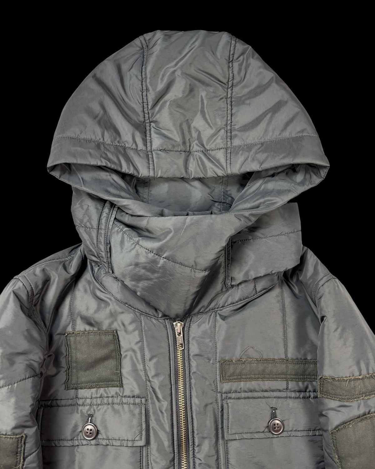 Undercover Undercover Aw05 Patchwork Cargo Puffer Jacket Size US M / EU 48-50 / 2 - 2 Thumbnail