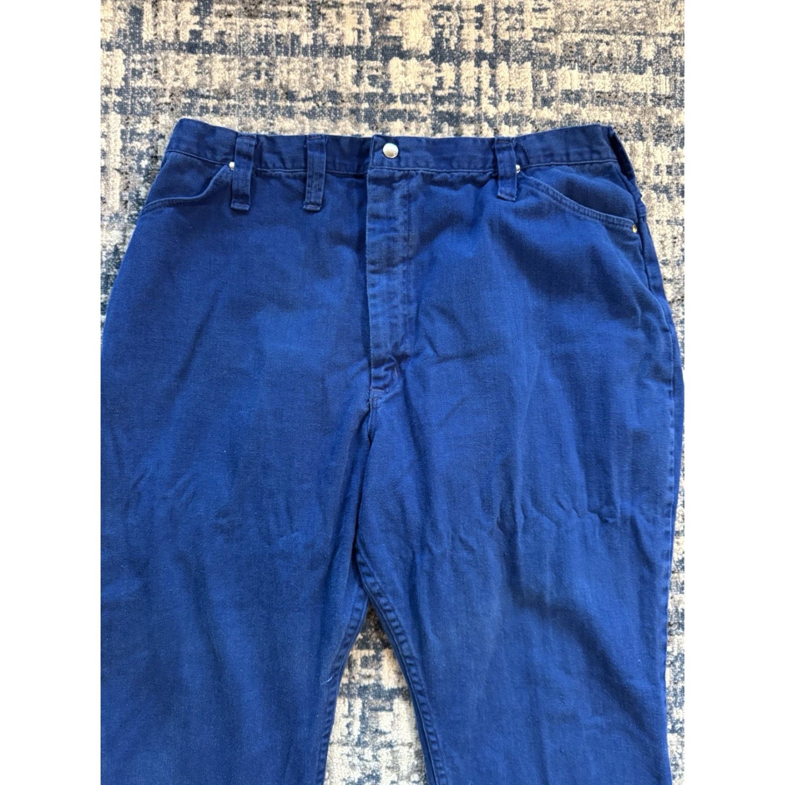 Vintage VINTAGE Maverick Jeans 60s Wide-Leg Blue 35W 28.5L USA Mens Regular Size US 35 - 2 Thumbnail