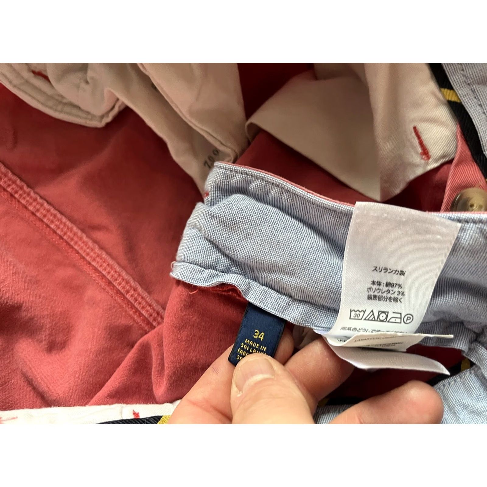 Polo Ralph Lauren Polo Ralph Lauren Shorts Classic Fit Chino Men 34 Red 9" Stretch Size US S / EU 44-46 / 1 - 4 Thumbnail