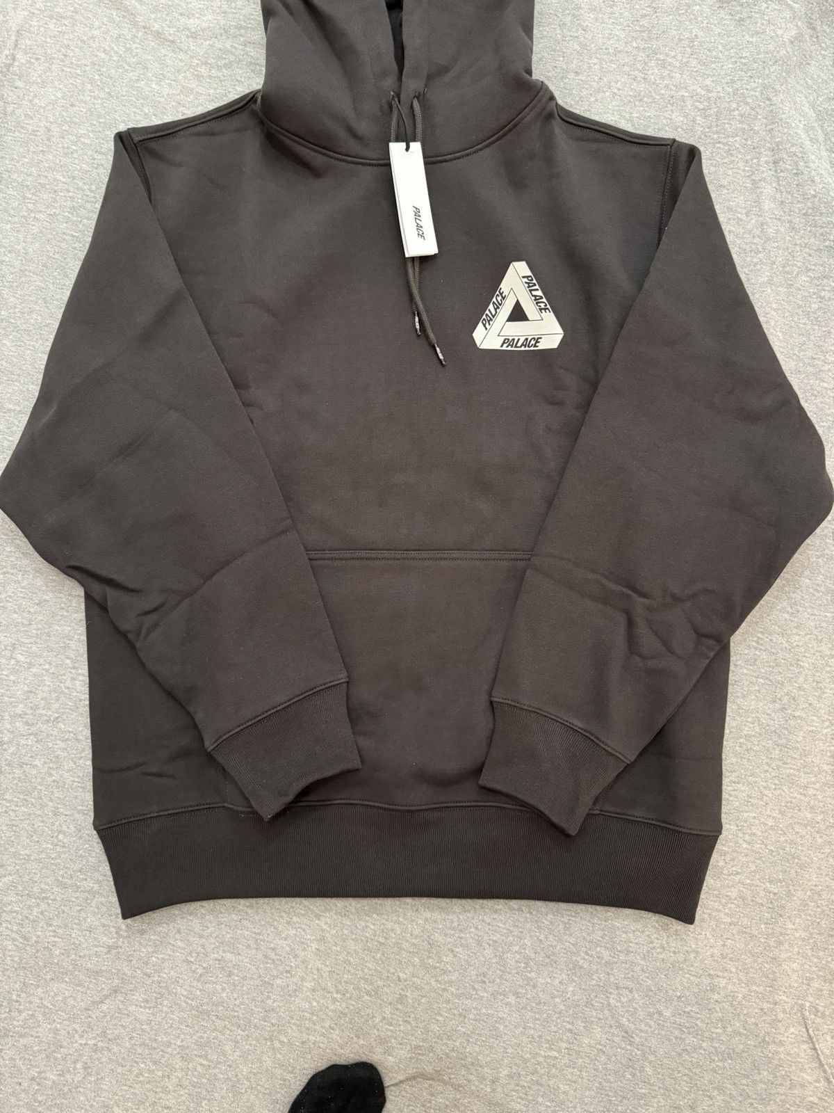 image of Palace Bit Grippy Tri Ferg Hoodie in Black, Men's (Size Large)