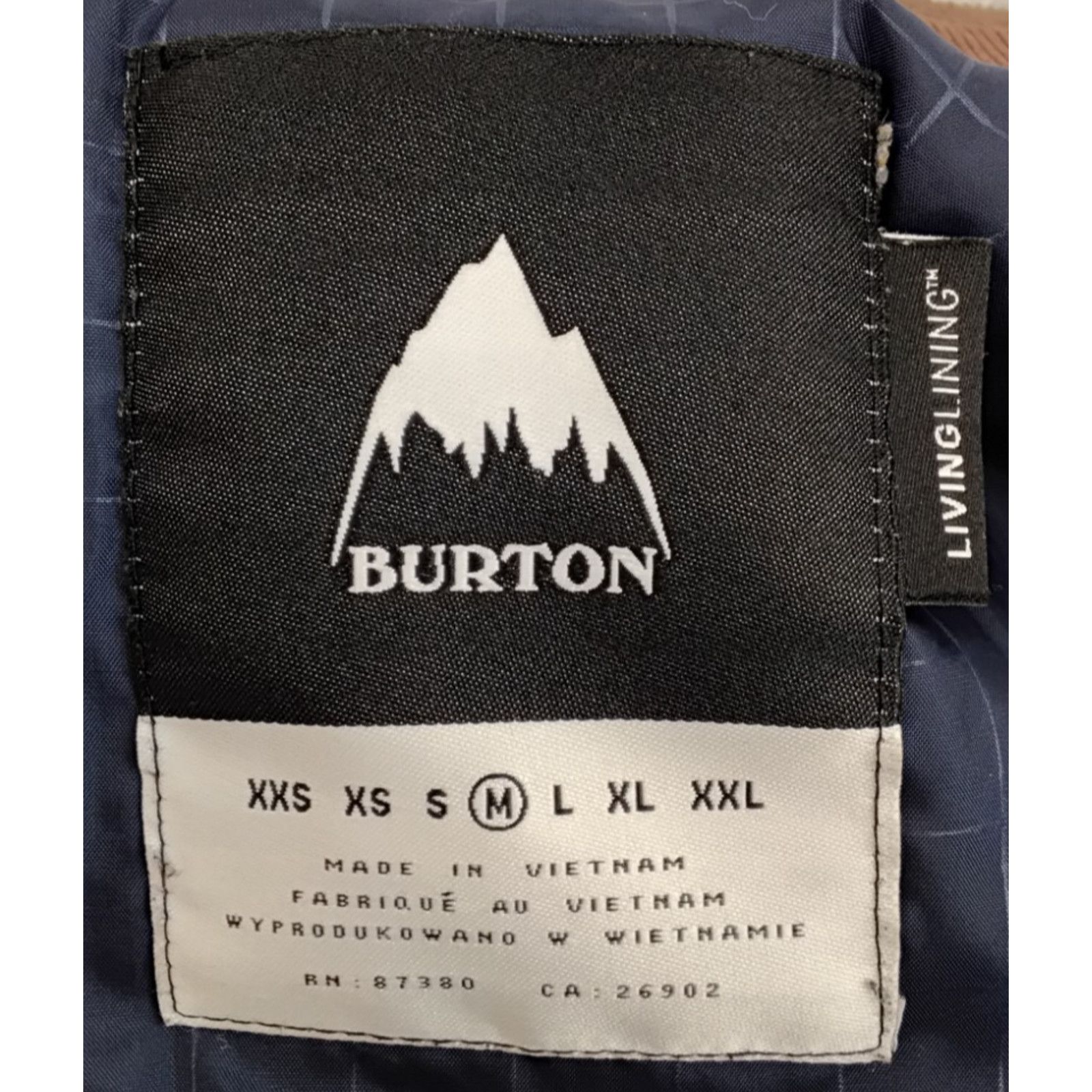 Burton Burton Living Lining Jacket Men's M Light Blue Ski/Snowboard Size US M / EU 48-50 / 2 - 14 Thumbnail