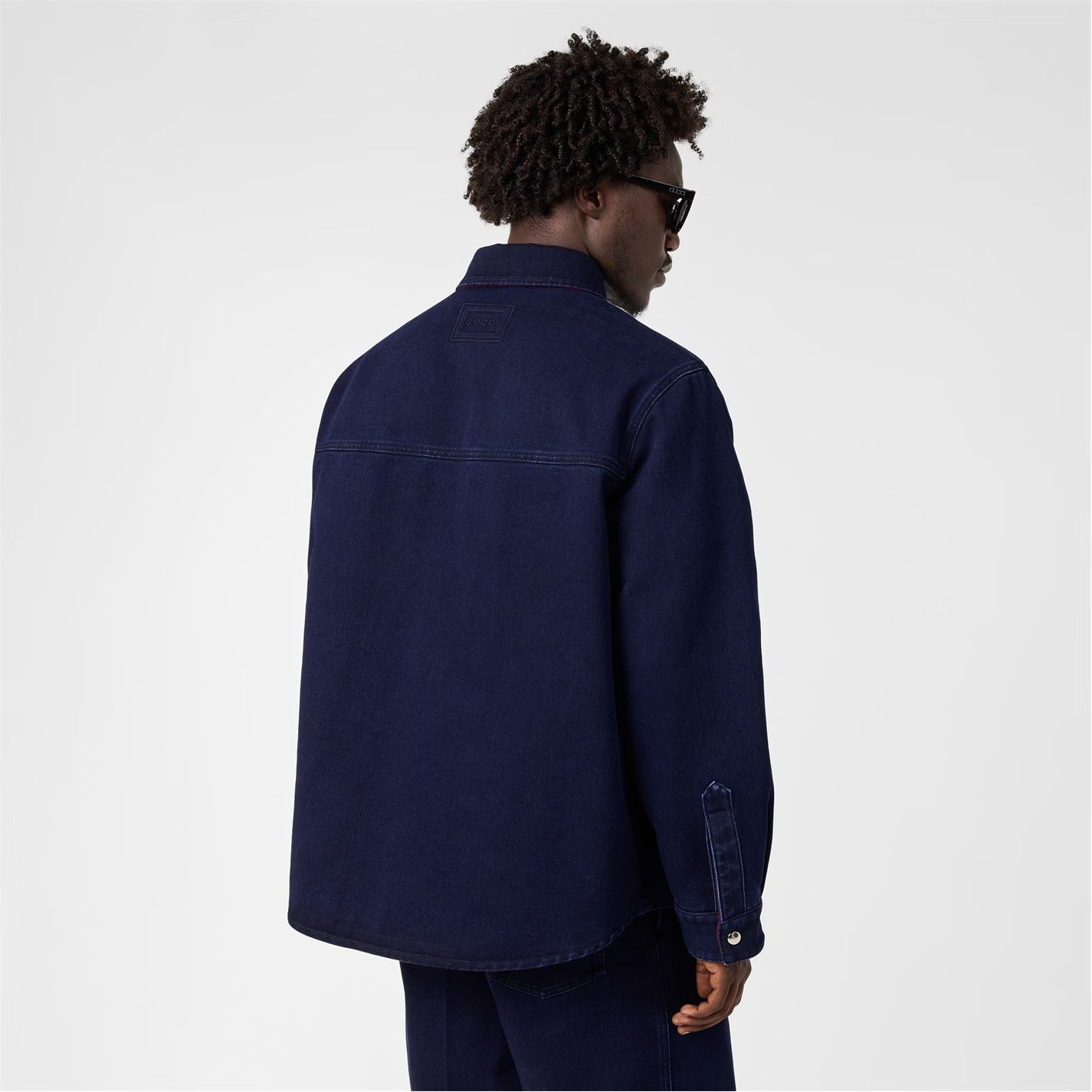 Gucci o1g2r1mq0426 Long Sleeve Denim Shirt in Blue Size US XL / EU 56 / 4 - 5 Thumbnail