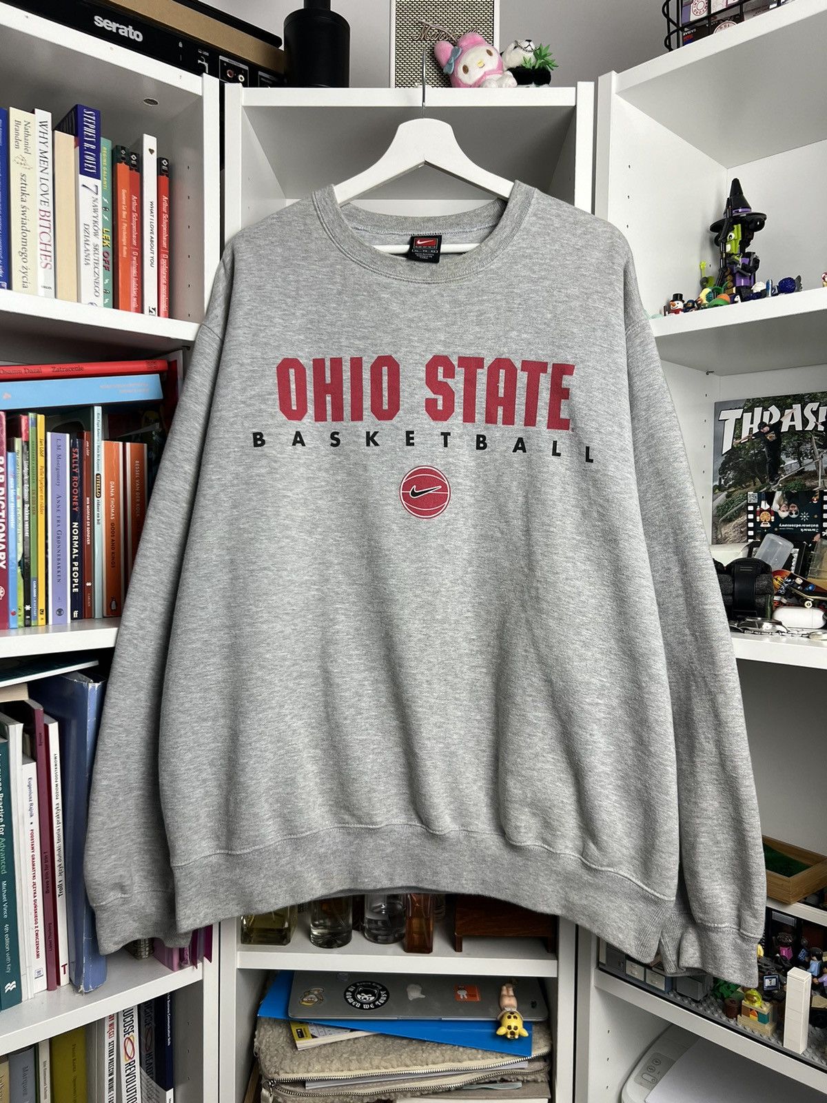 NBA × Nike × Vintage Vintage 90s Nike team Ohio State center swoosh sweatshirt XL Size US XL / EU 56 / 4 - 1 Thumbnail