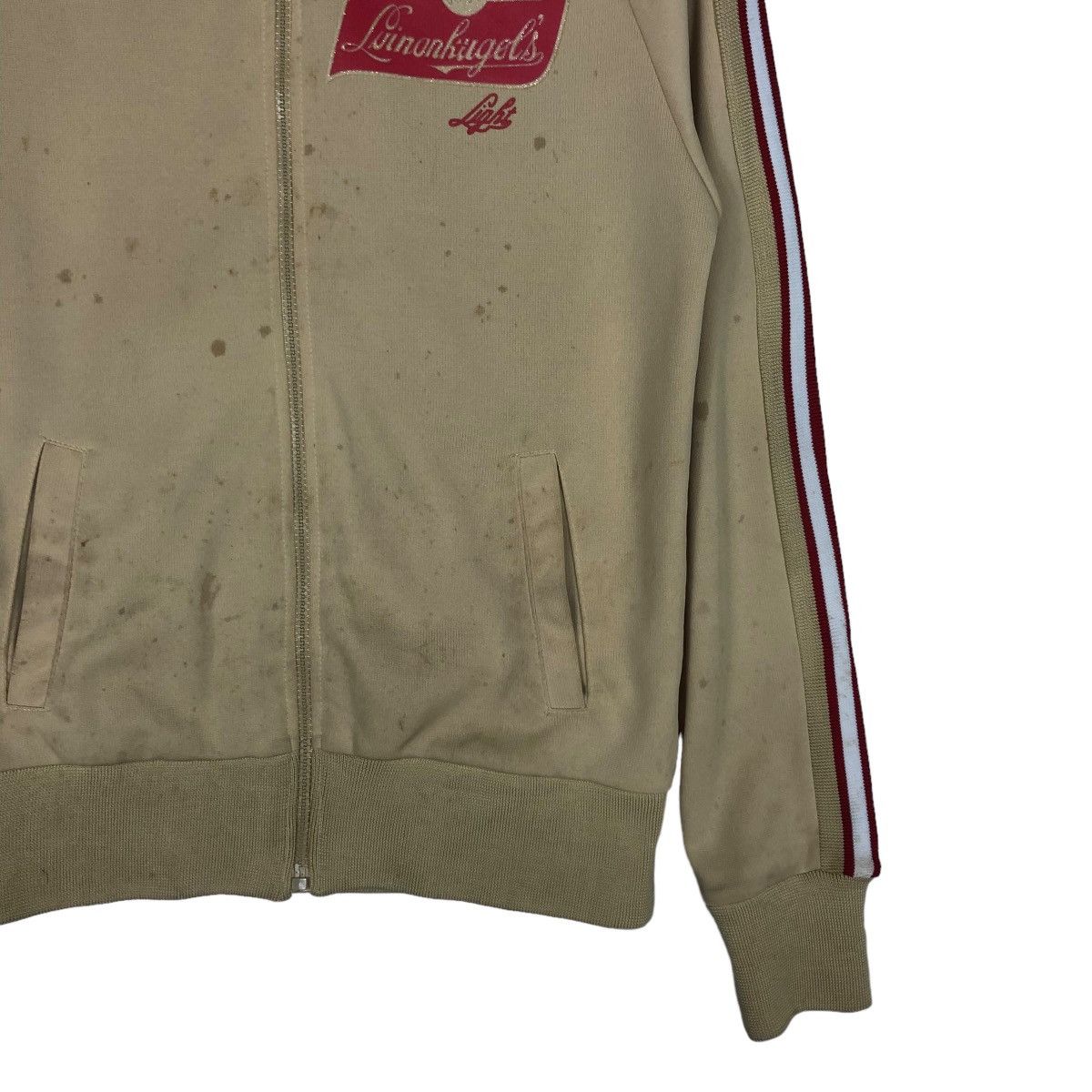 Japanese Brand 🔥VINTAGE ZIPPER JACKET TINKS BEER BOTTLE BIG LOGO Size US S / EU 44-46 / 1 - 7 Thumbnail