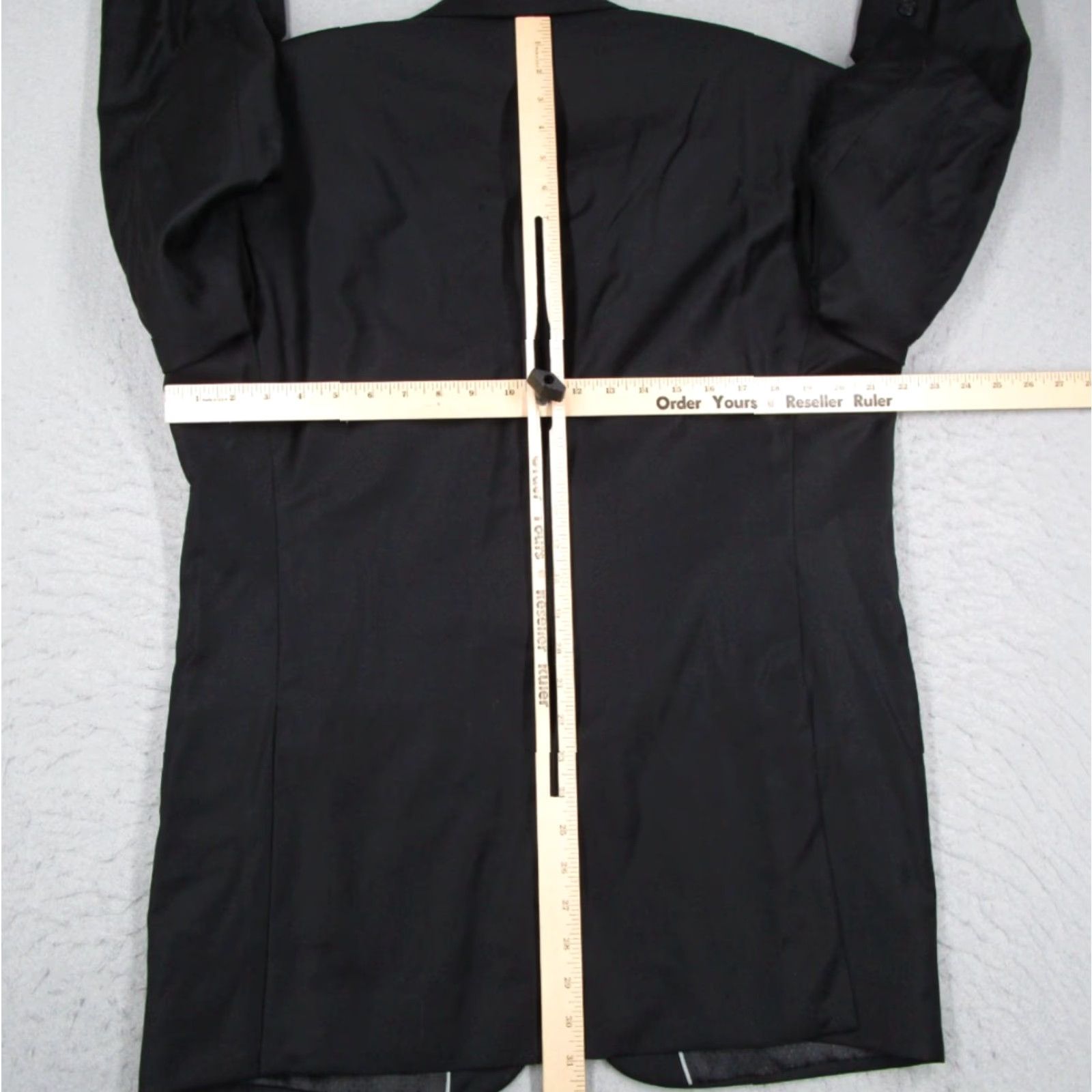 Alfani ALFANI Suit Jacket Men 42R Black Wool Cashmere 2-Button Blazer Double Vent Regular Fit Size 42R - 6 Thumbnail