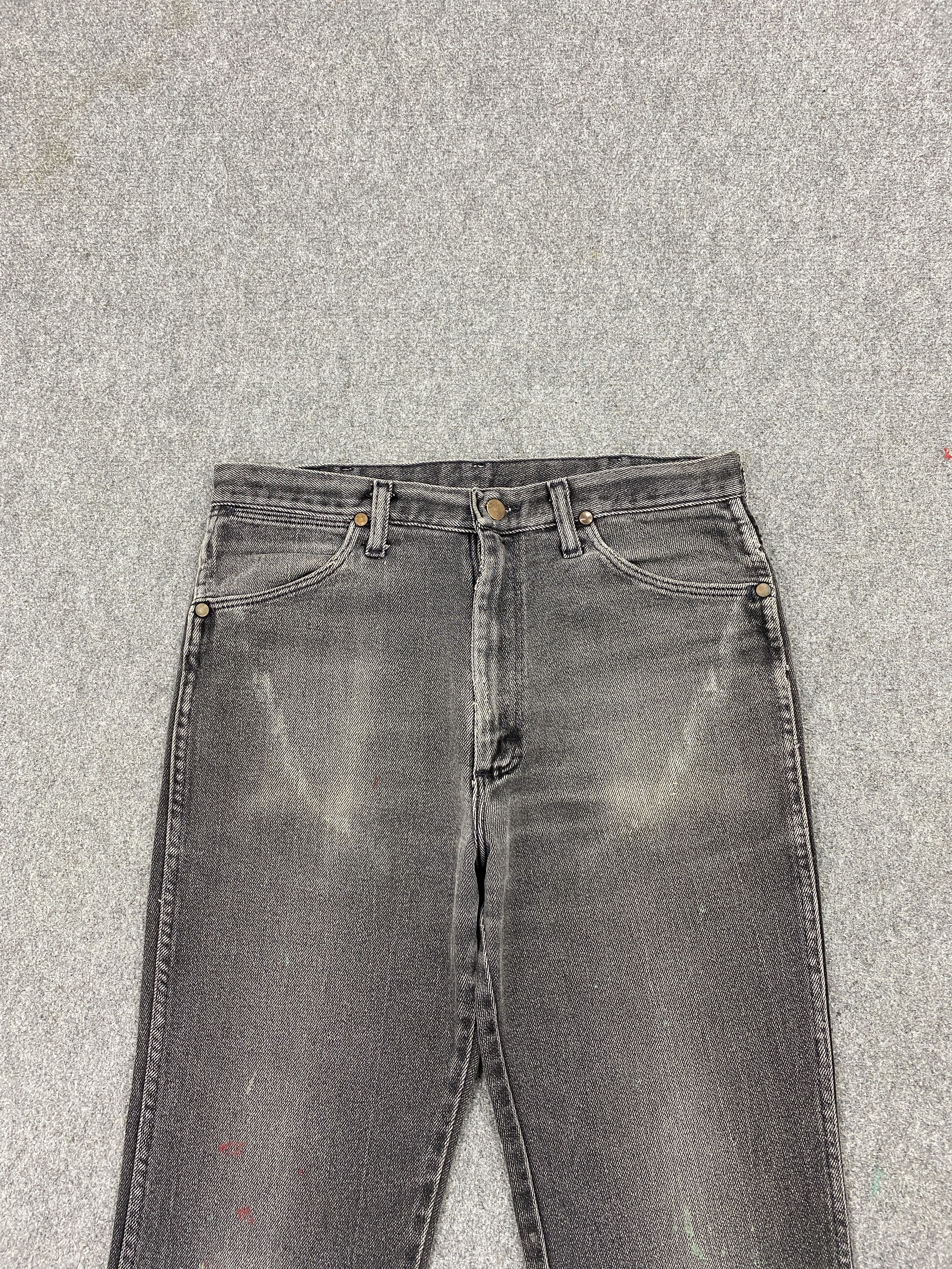 Vintage × Wrangler Vintage Wrangler Faded Black Bootcut Denim Jeans Size US 31 - 2 Thumbnail