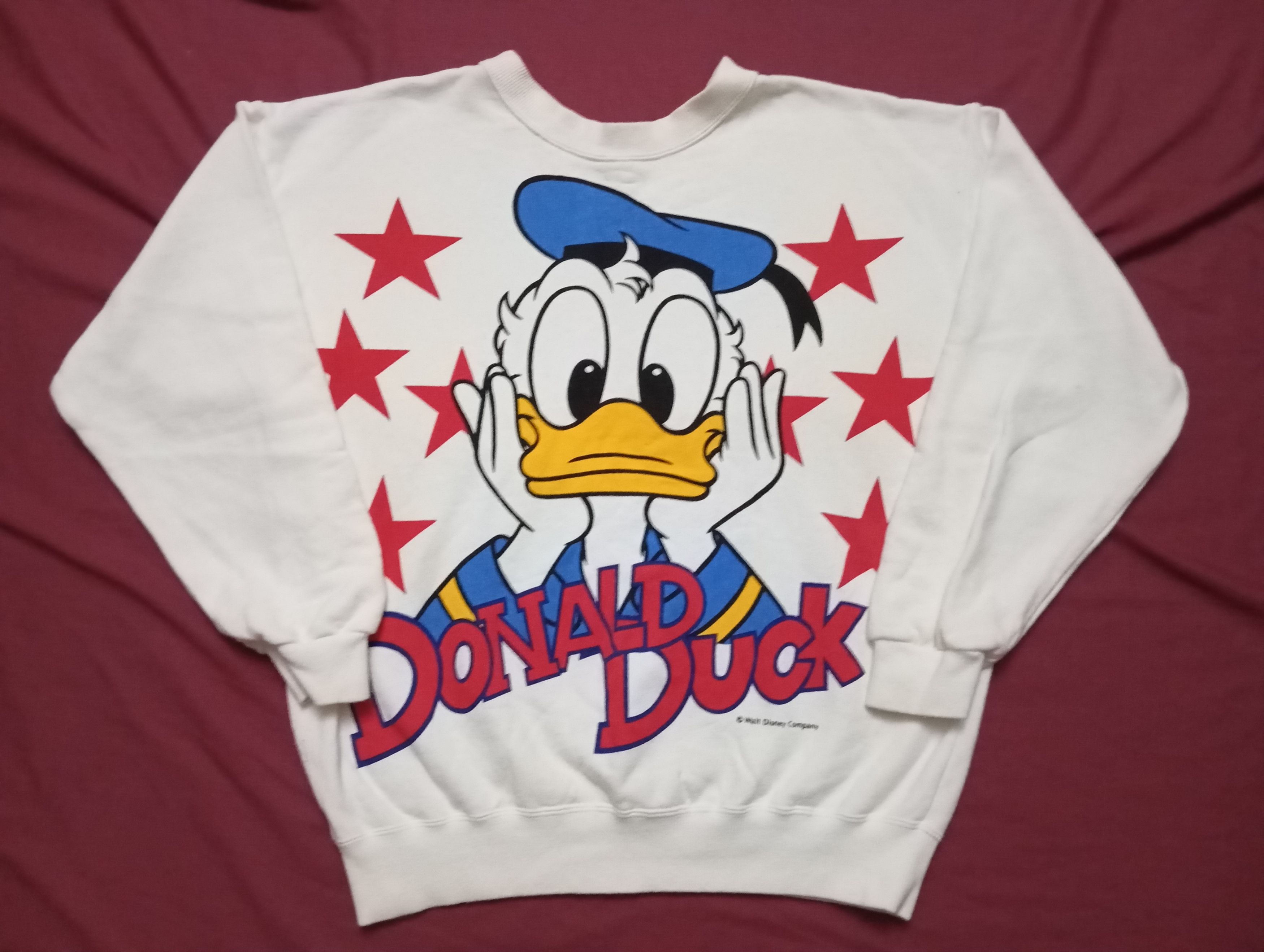 Mickey Mouse VTG 90s Disney Mickey Mouse Donald Duck sweatshirt Size US M / EU 48-50 / 2 - 2 Thumbnail