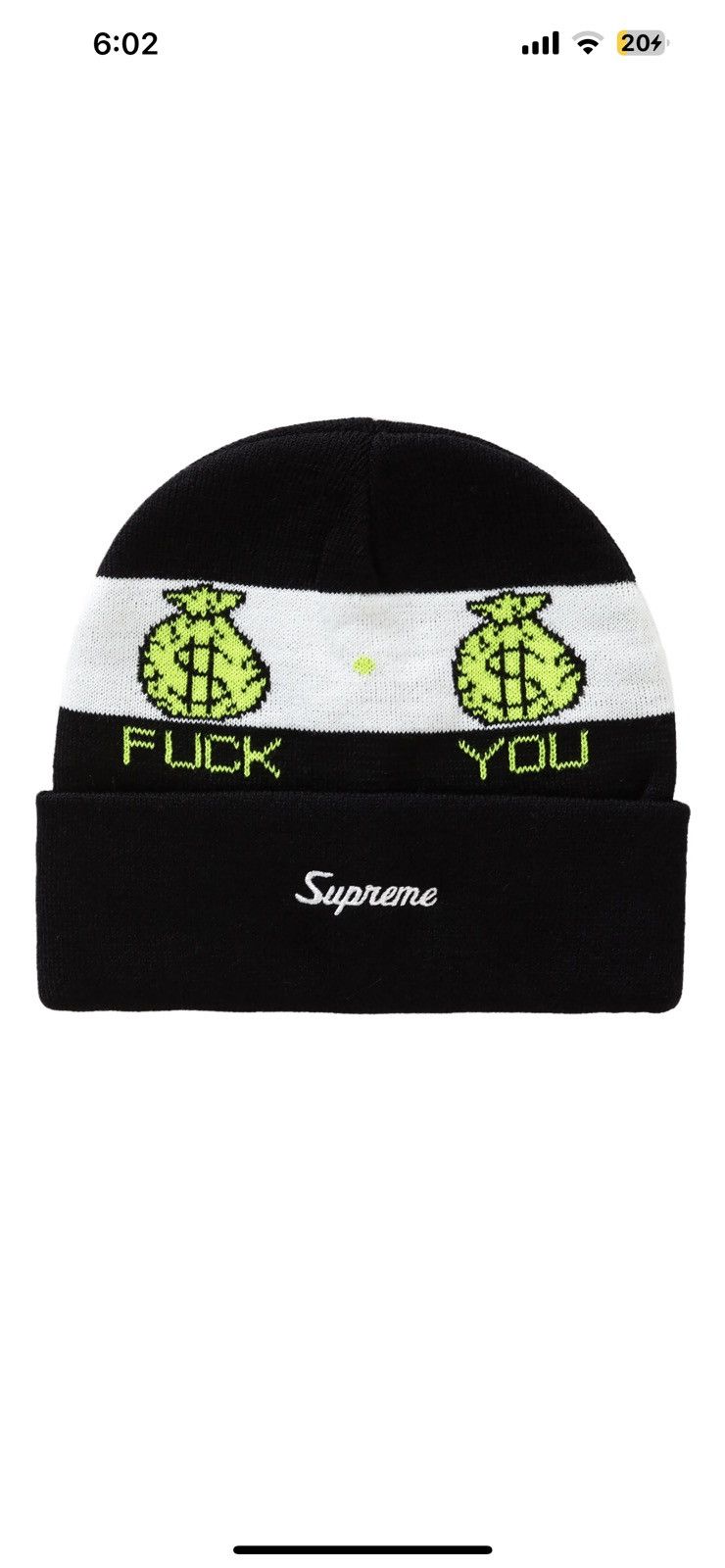 Supreme Pay Me Beanie | Grailed