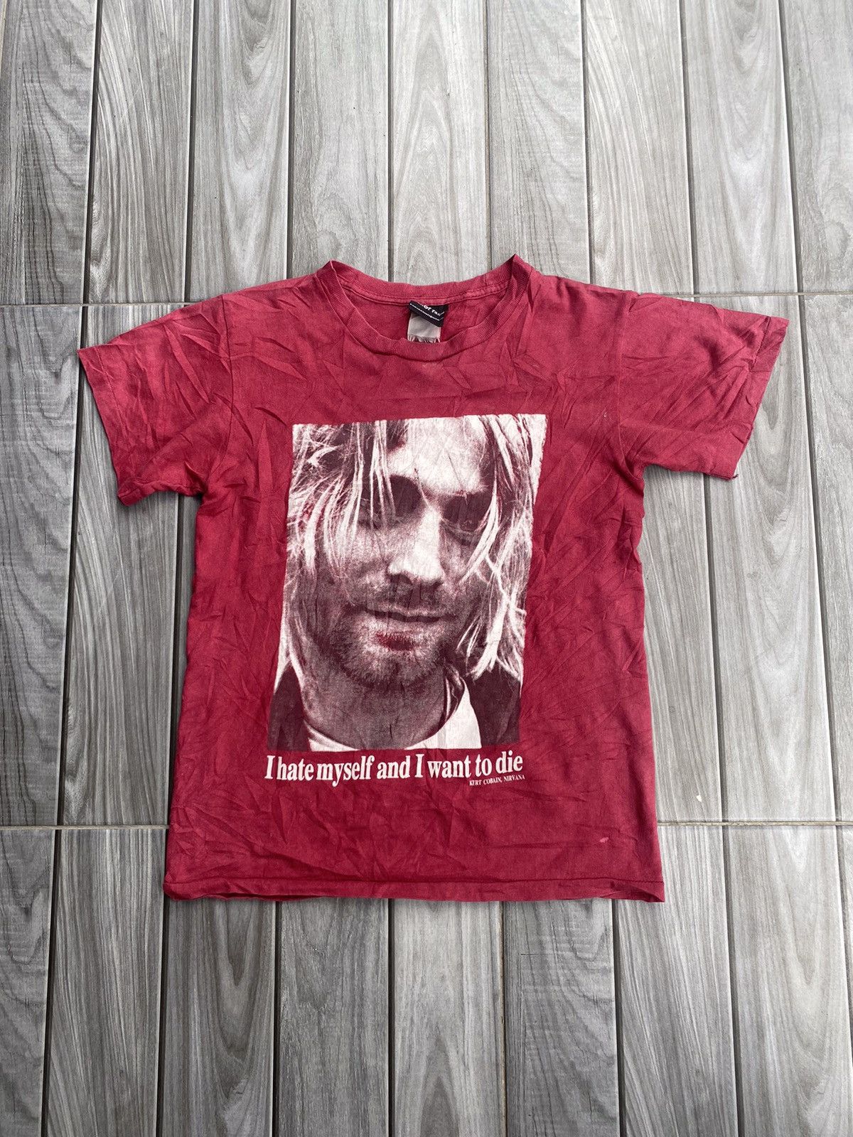 Band Tees 💸NEED GONE💸Vintage kurt cobain nirvana i hate myself tee Size US S / EU 44-46 / 1 - 1 Thumbnail