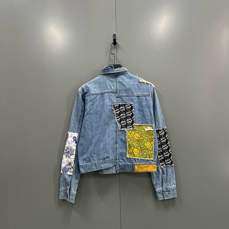 Loewe LOEWE Bright patch doodle painted denim jacket Size XS / US 0-2 / IT 36-38 - 2 Thumbnail