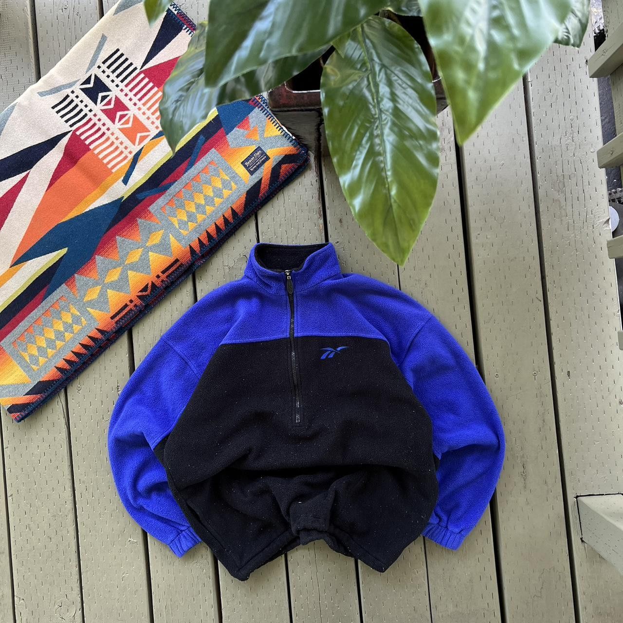Reebok × Vintage Reebok Fleece Sweater Outdoor Style Size US XL / EU 56 / 4 - 2 Thumbnail