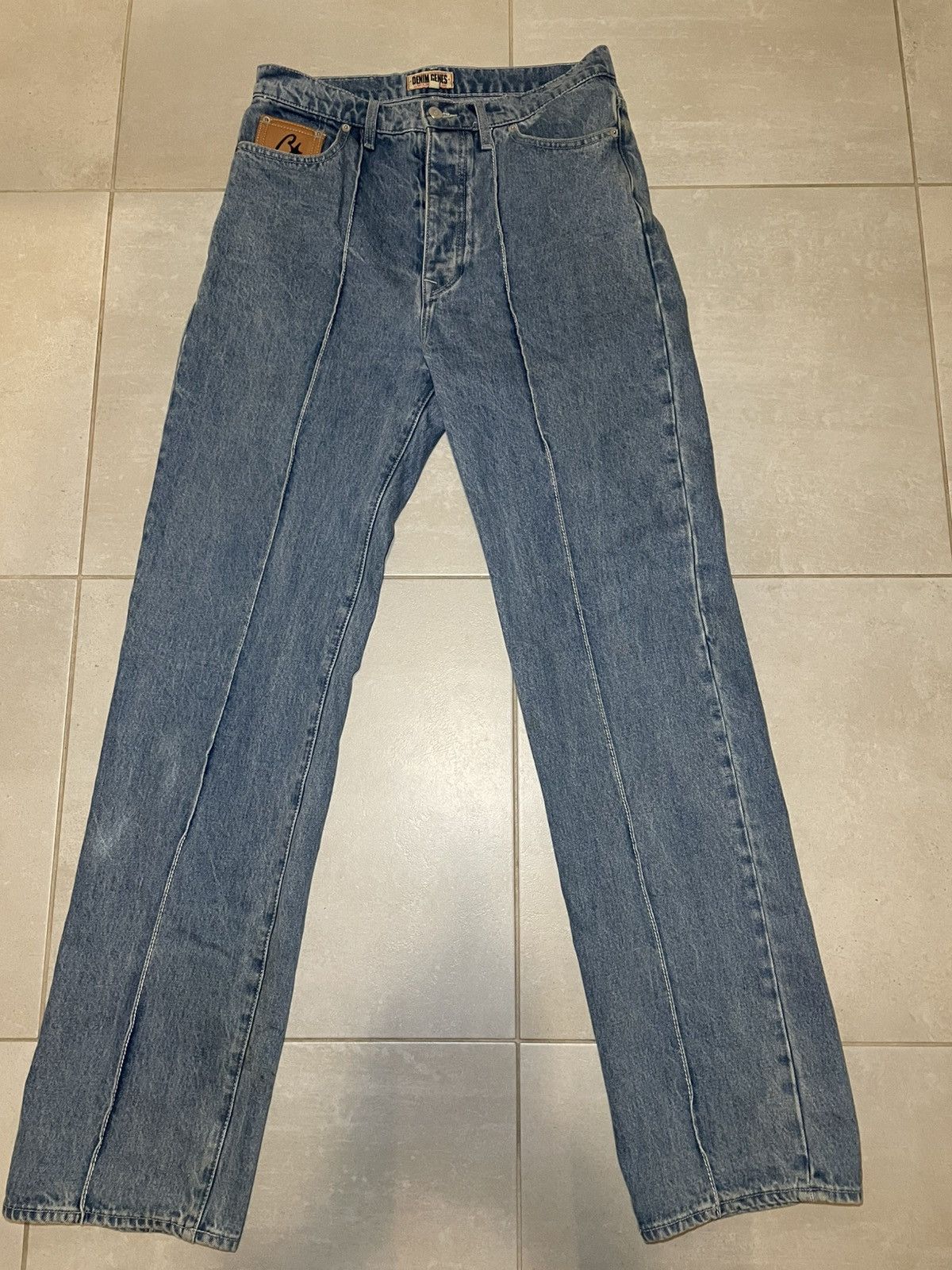 Corteiz Jean Corteiz C-Star Denim Genes Gems Blue Baggy Loose Size US 33 - 4 Thumbnail