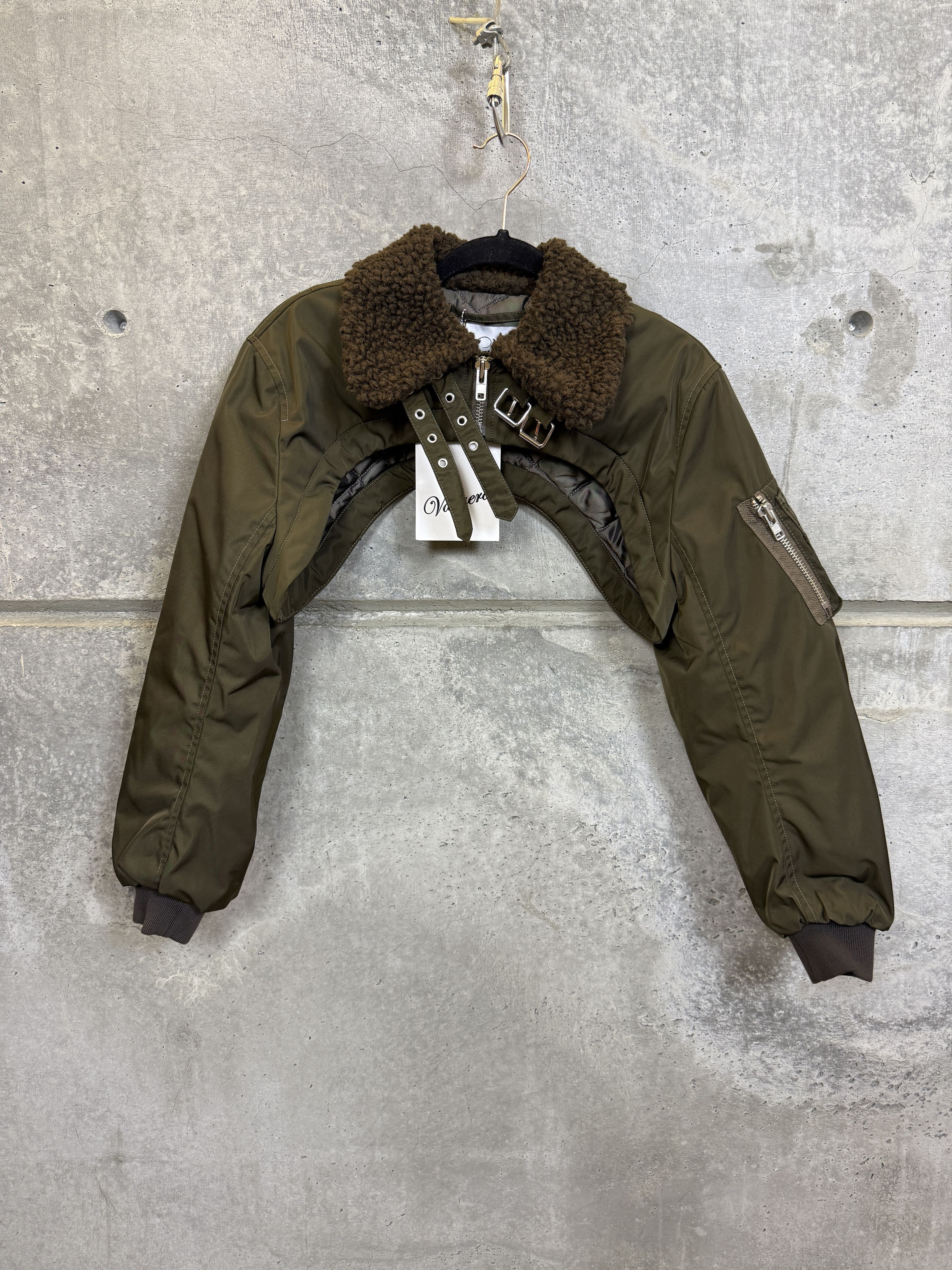 Vaquera $995 Vaquera Cropped Flight Jacket Size S / US 4 / IT 40 - 6 Thumbnail