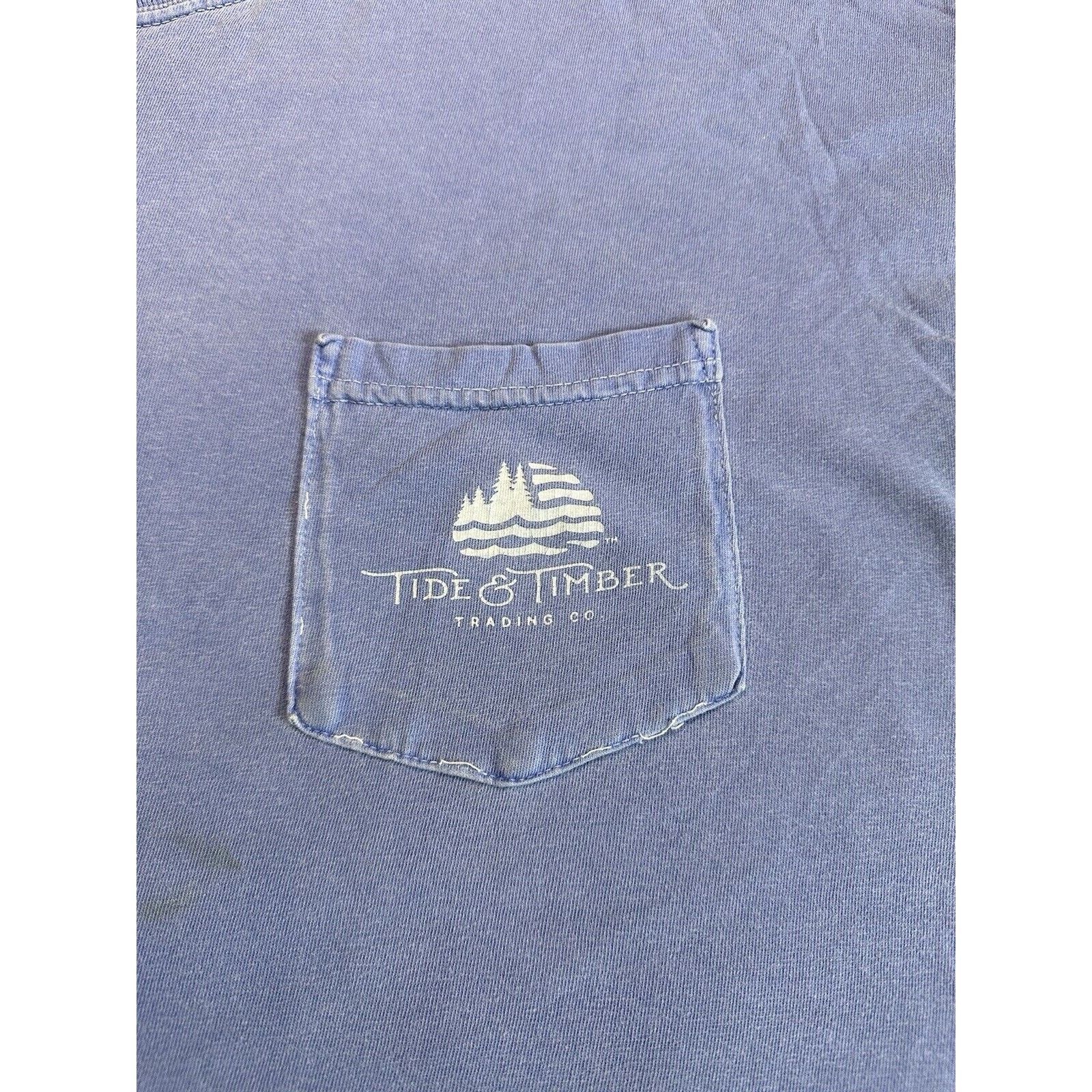 Other Tide & Timber Blue TShirt Black Dog Graphic Pocket XXL Size US XXL / EU 58 / 5 - 5 Thumbnail
