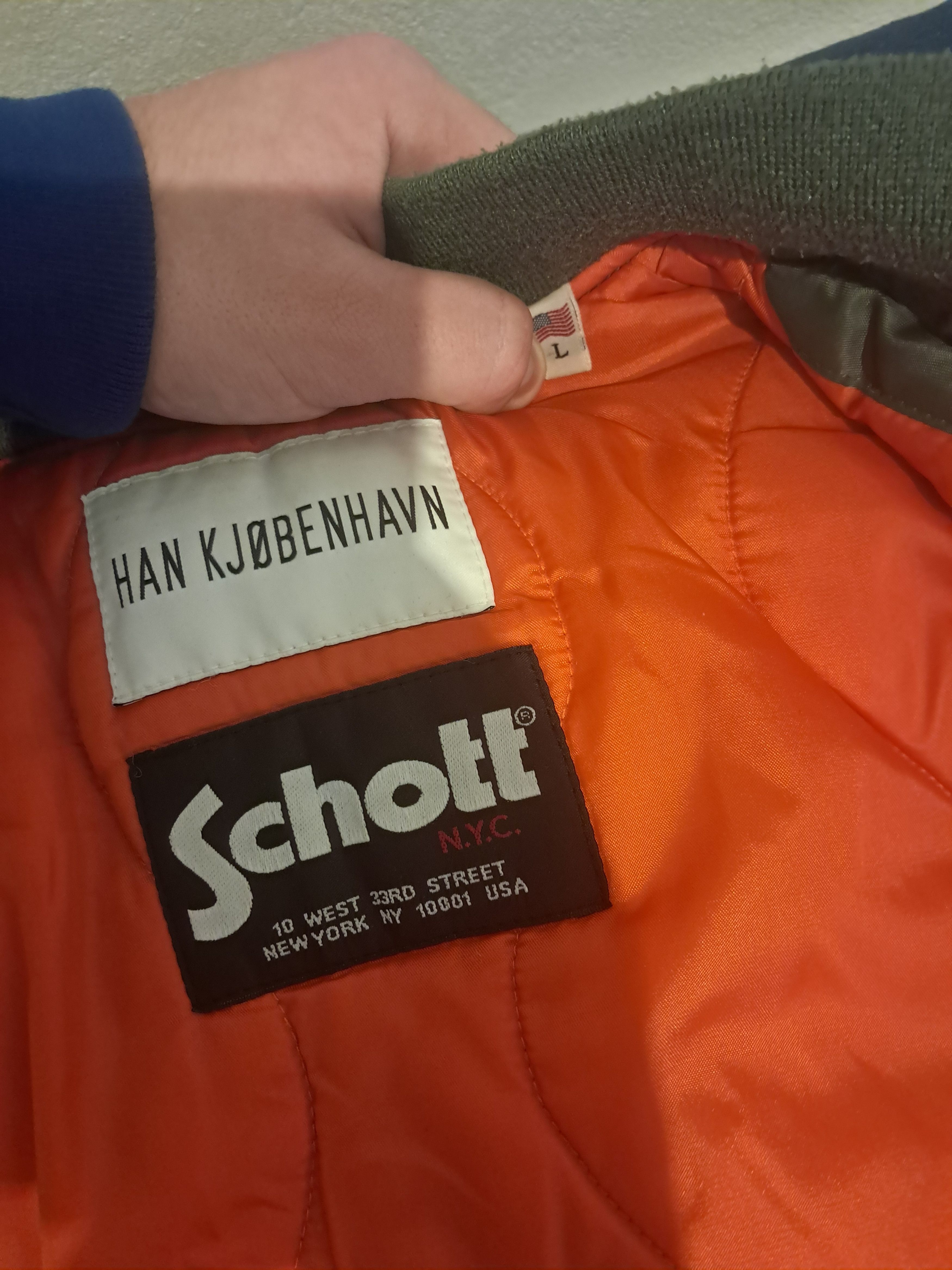Schott Han kjøbenhavn x schott bomber Size US L / EU 52-54 / 3 - 3 Thumbnail