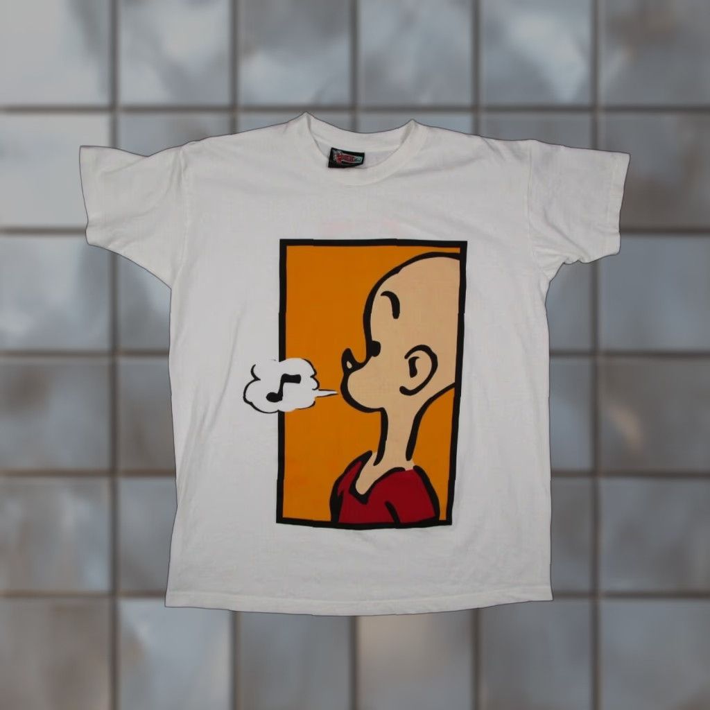 Vintage VINTAGE Scene Not Herd Shirt Mens Medium White Popeye Single Stitch 90s Shirt Mens White Popeye 90s Scene Not Herd Size US M / EU 48-50 / 2 - 1 Thumbnail