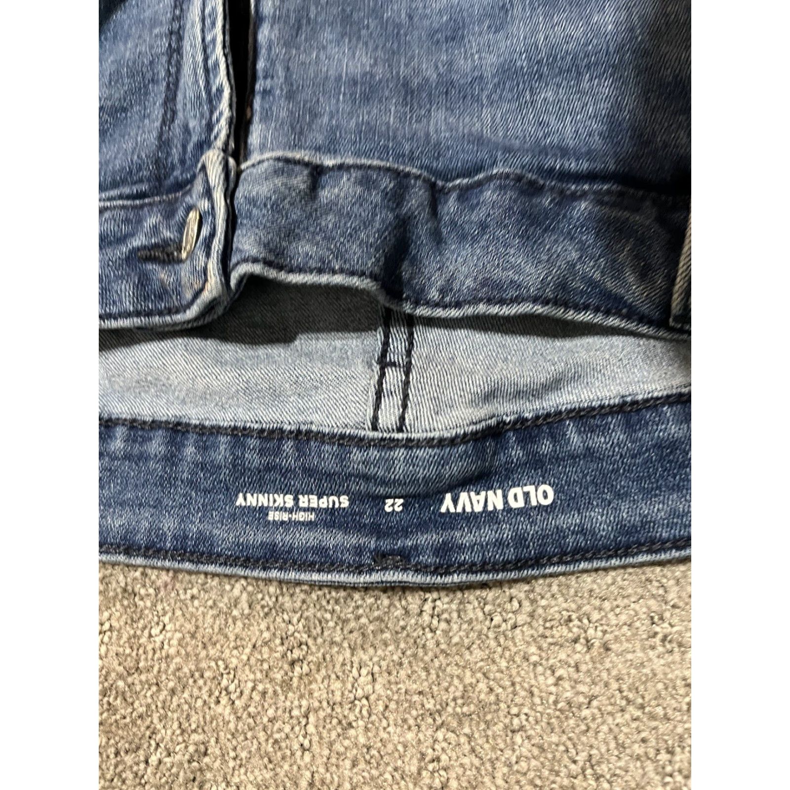 Old Navy Old Navy Womens Jeans Slim Skinny High Rise 22 Plus Blue Medium Wash 30in Inseam Womens Size 40" / US 18 - 5 Thumbnail