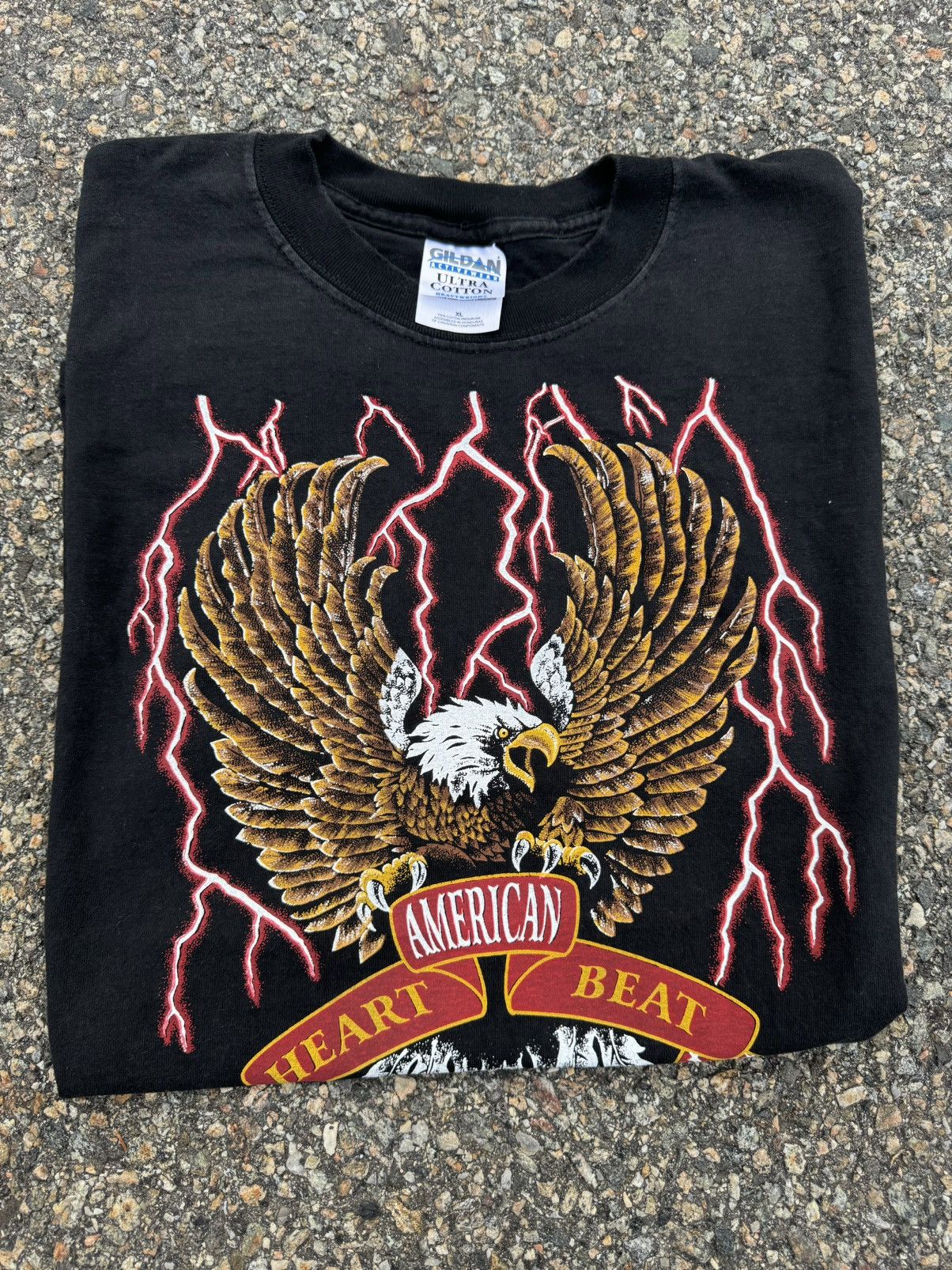 Harley Davidson × Vintage 1998 American Thunder Bike Week Motorcycle 90’s Eagle Shirt Size US XL / EU 56 / 4 - 2 Thumbnail