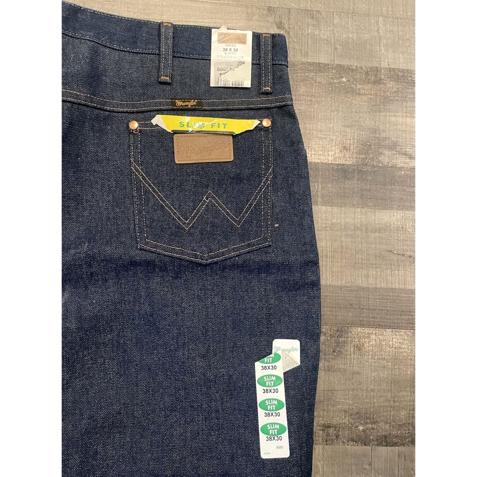 Wrangler VINTAGE Wrangler Denim Jeans 38x30 Slim Bootcut 5-Pocket Blue Size US 38 / EU 54 - 3 Thumbnail