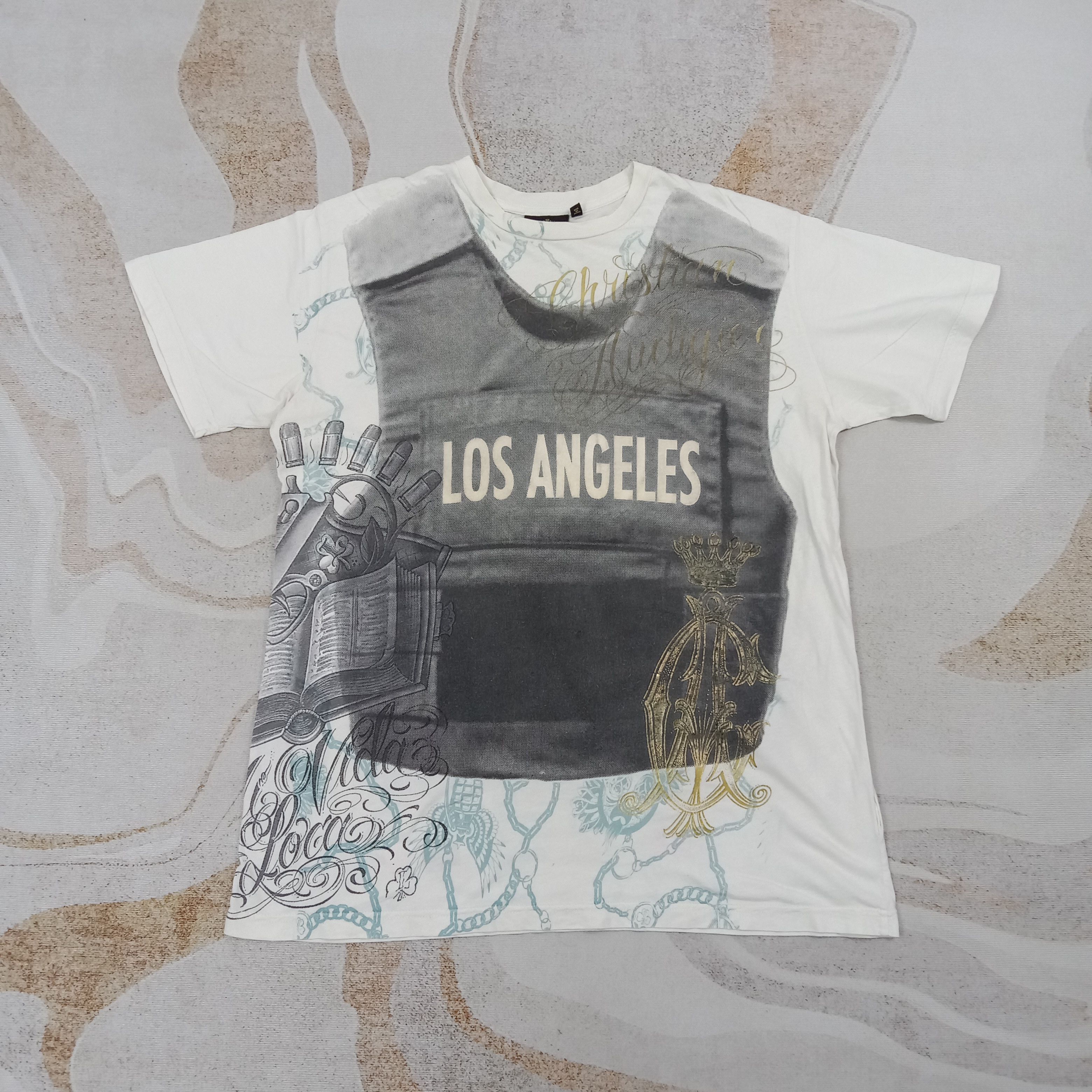 Christian Audigier Christian Audigier Los Angeles Tshirt C267N4 Size US L / EU 52-54 / 3 - 1 Thumbnail