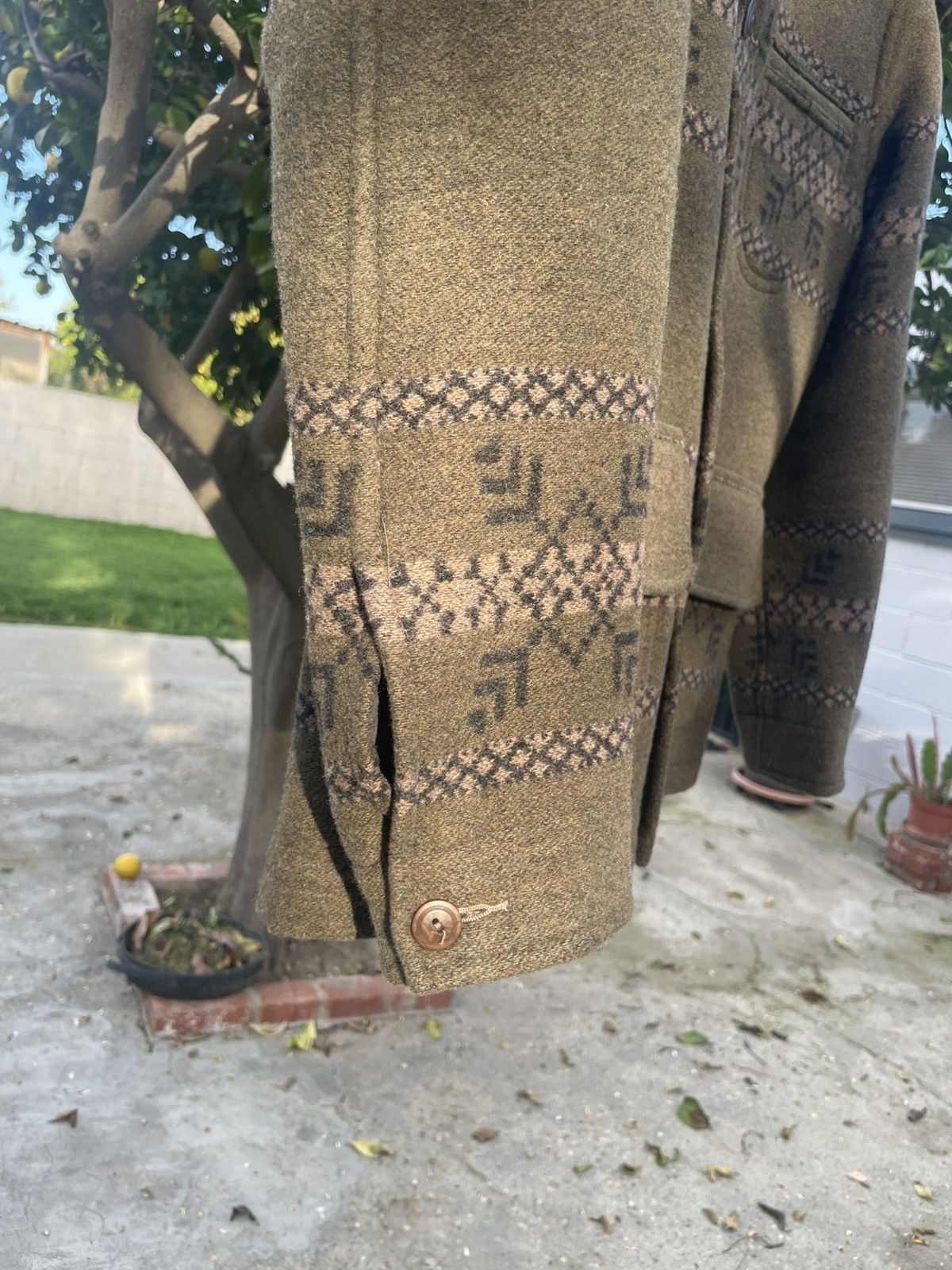 RRL Ralph Lauren RRL Ralph Lauren Western Jacquard Jacket Wool Olive Size US XS / EU 42 / 0 - 3 Thumbnail