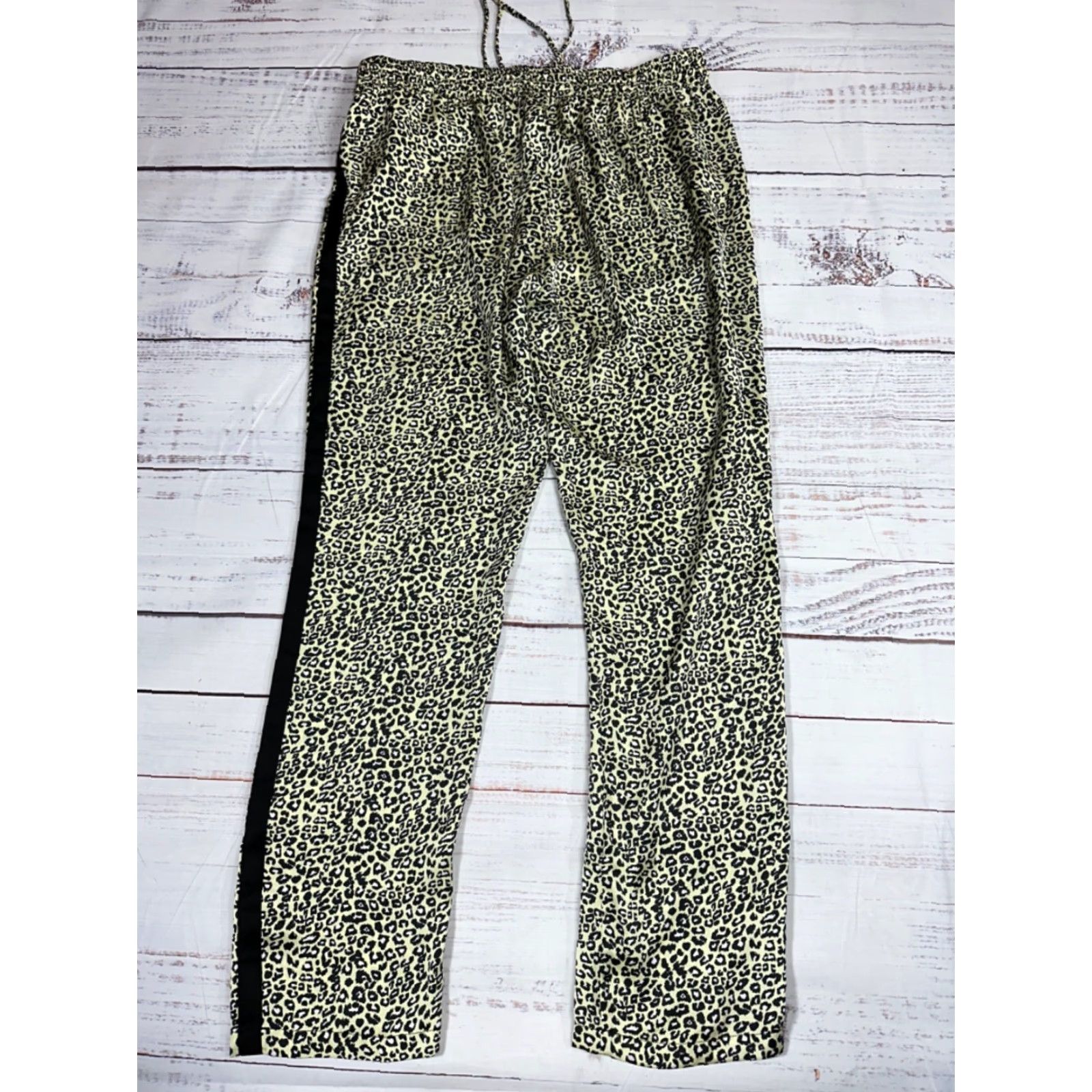 Maison Scotch Maison Scotch Womens Pants Miami Deco Leopard Print Pull On Sz 3 Green Black Size 26" / US 2 / IT 38 - 7 Thumbnail