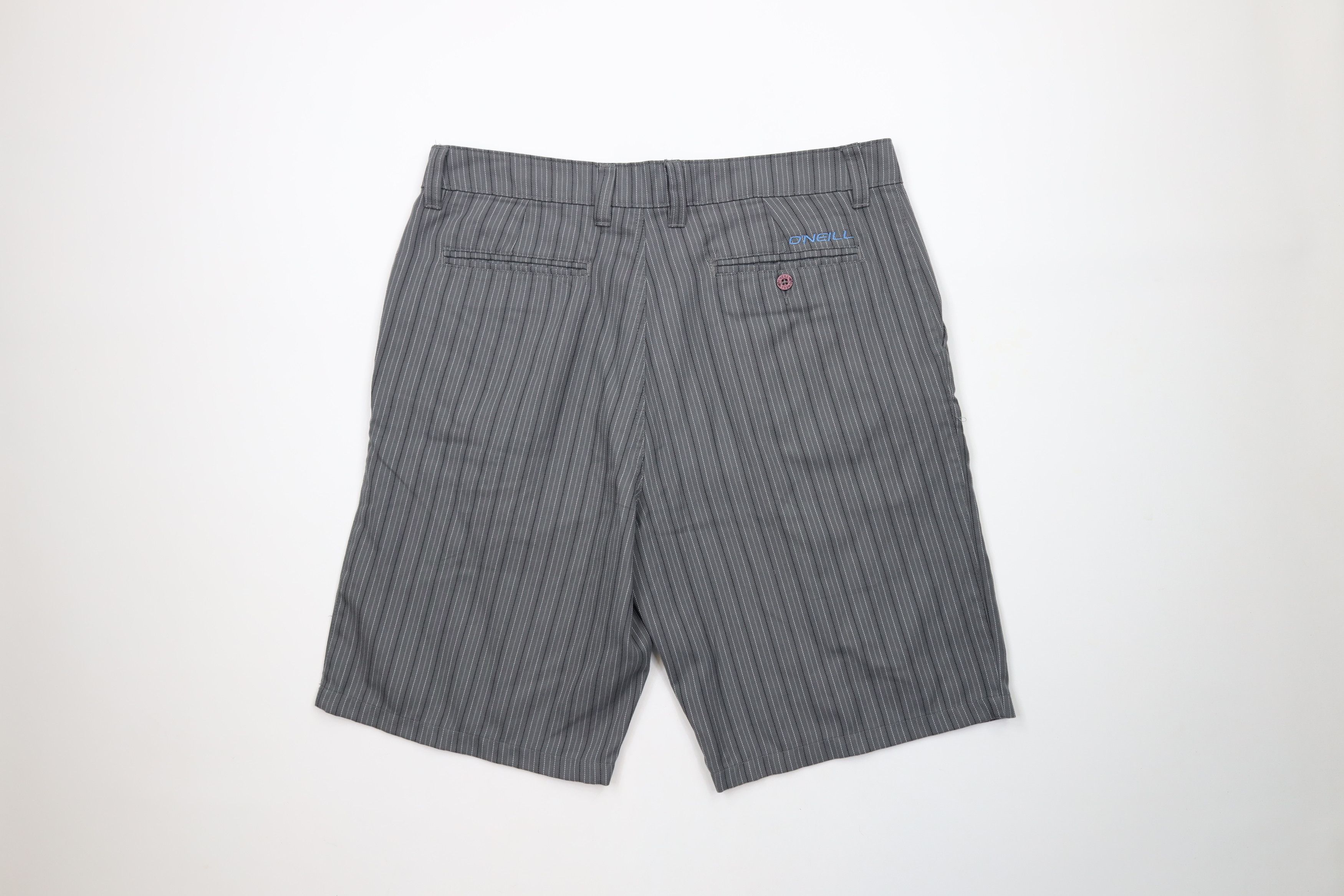 O'Neill × Vintage Vintage O'Neill Surfing Faded Striped Baggy Fit Shorts Gray Size US 36 / EU 52 - 9 Thumbnail