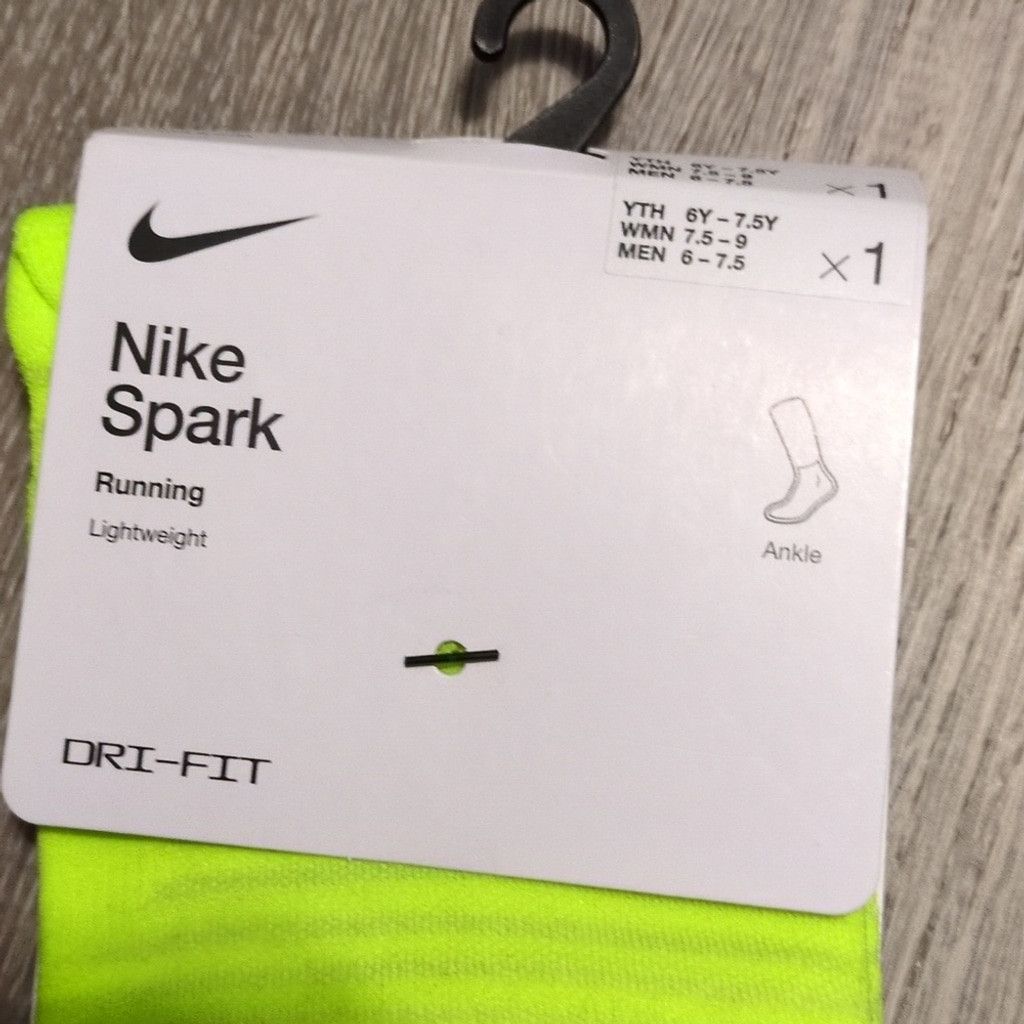 Nike Nike Spark Dri Fit Lightweight Running Socks Unisex Size ONE SIZE - 2 Thumbnail