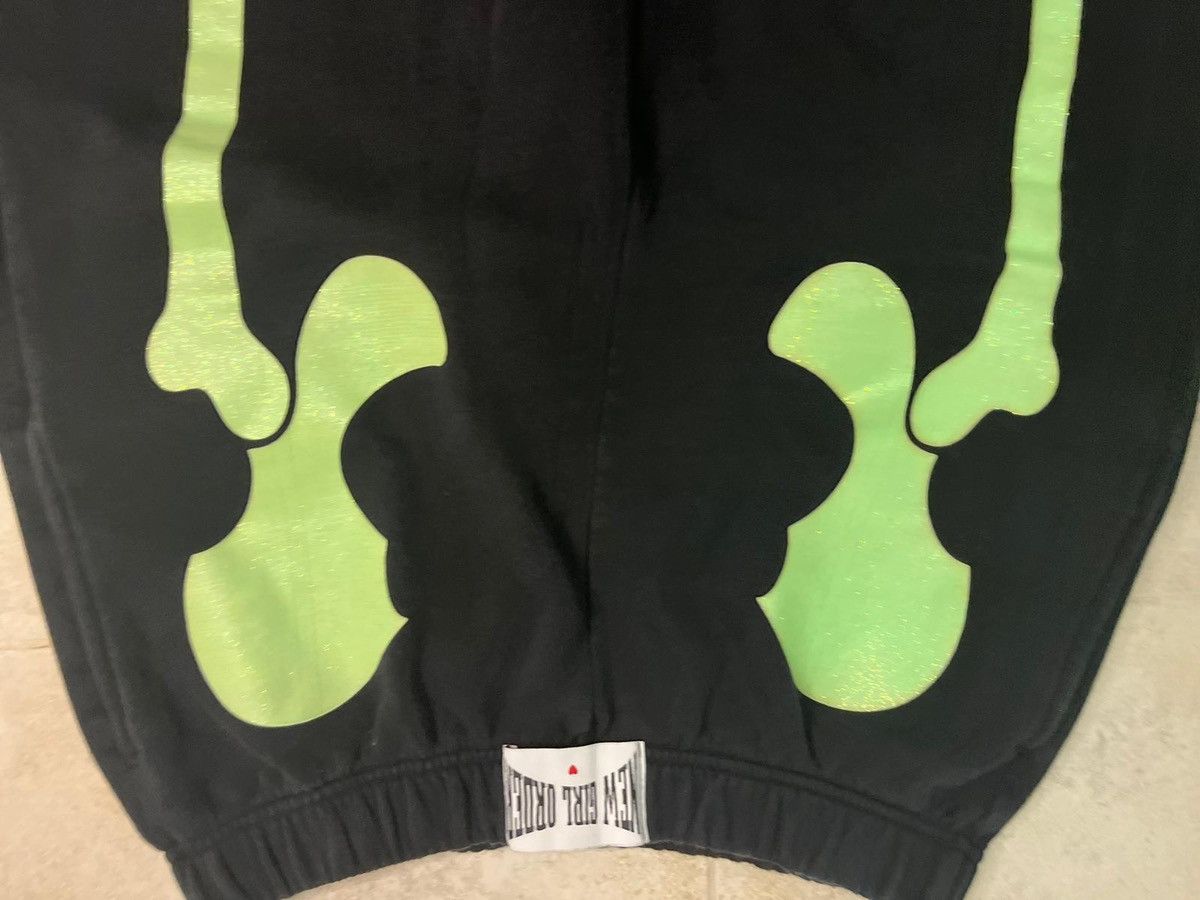 Dolls Kill Skeleton black sweatpants Size 30" / US 8 / IT 44 - 3 Thumbnail