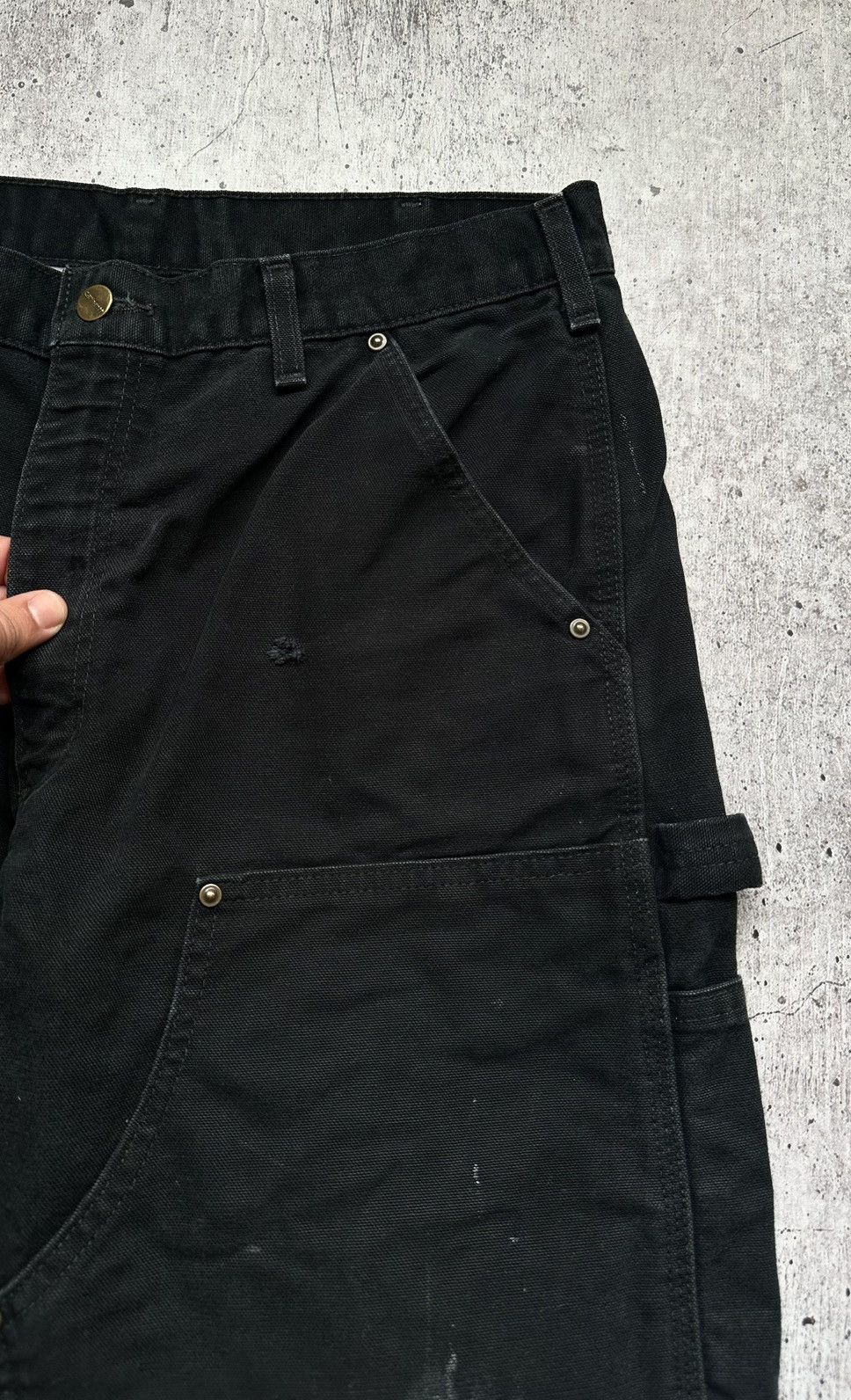 Carhartt Carhartt WIP Double Knee Distressed Vintage Denim Pants Size US 34 / EU 50 - 14 Thumbnail