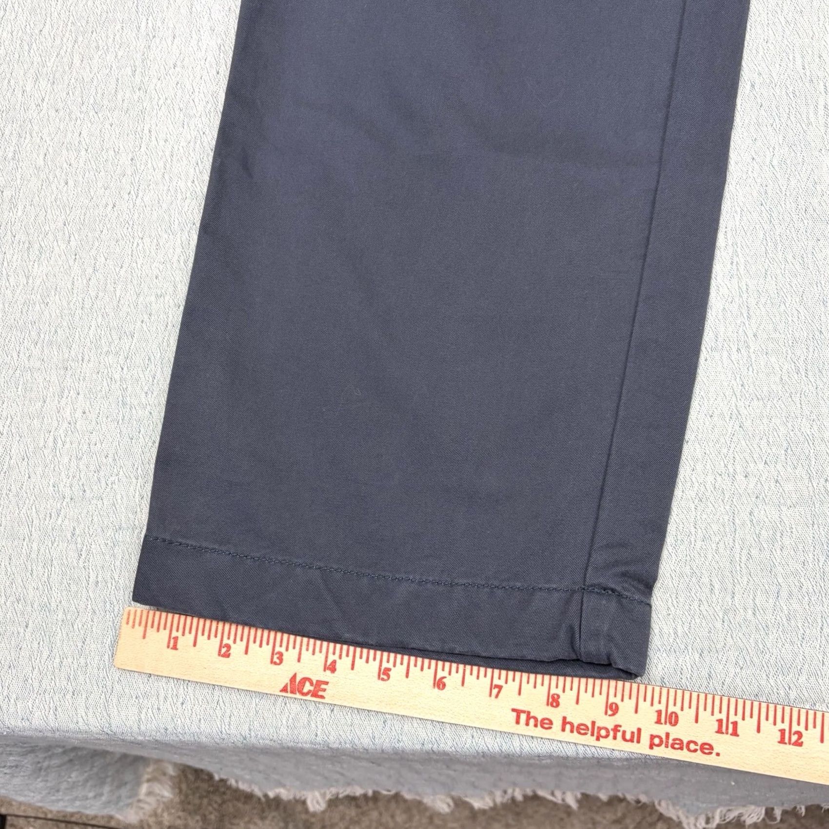 Vintage LL Bean Mens Classic Fit Navy Blue Cotton Casual Chino Pants Size US 36 / EU 52 - 2 Thumbnail