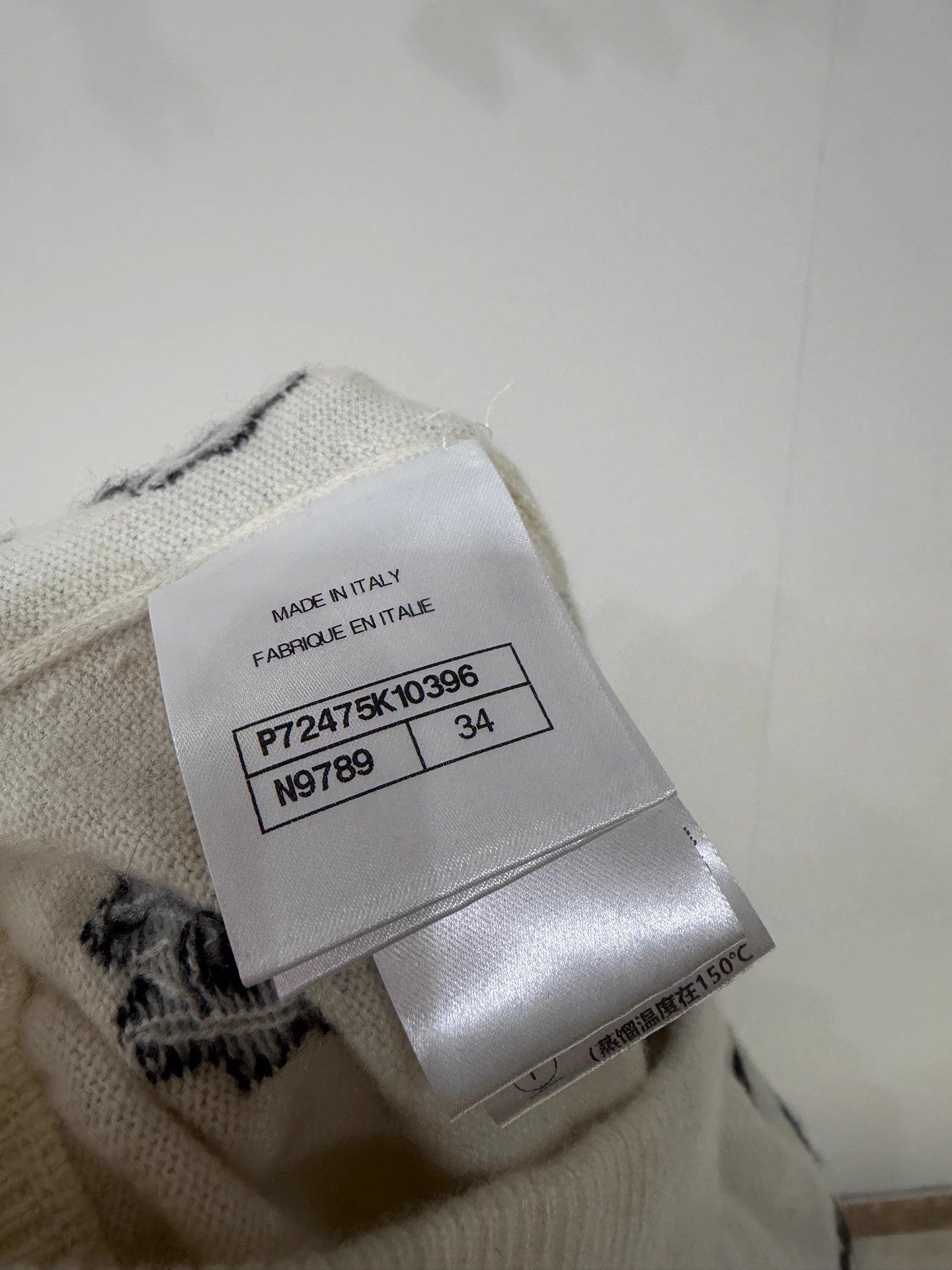 Chanel Chanel22P White Daisy Cashmere Skirt FR34 MINT Size 25" / US 0 / IT 36 - 5 Thumbnail