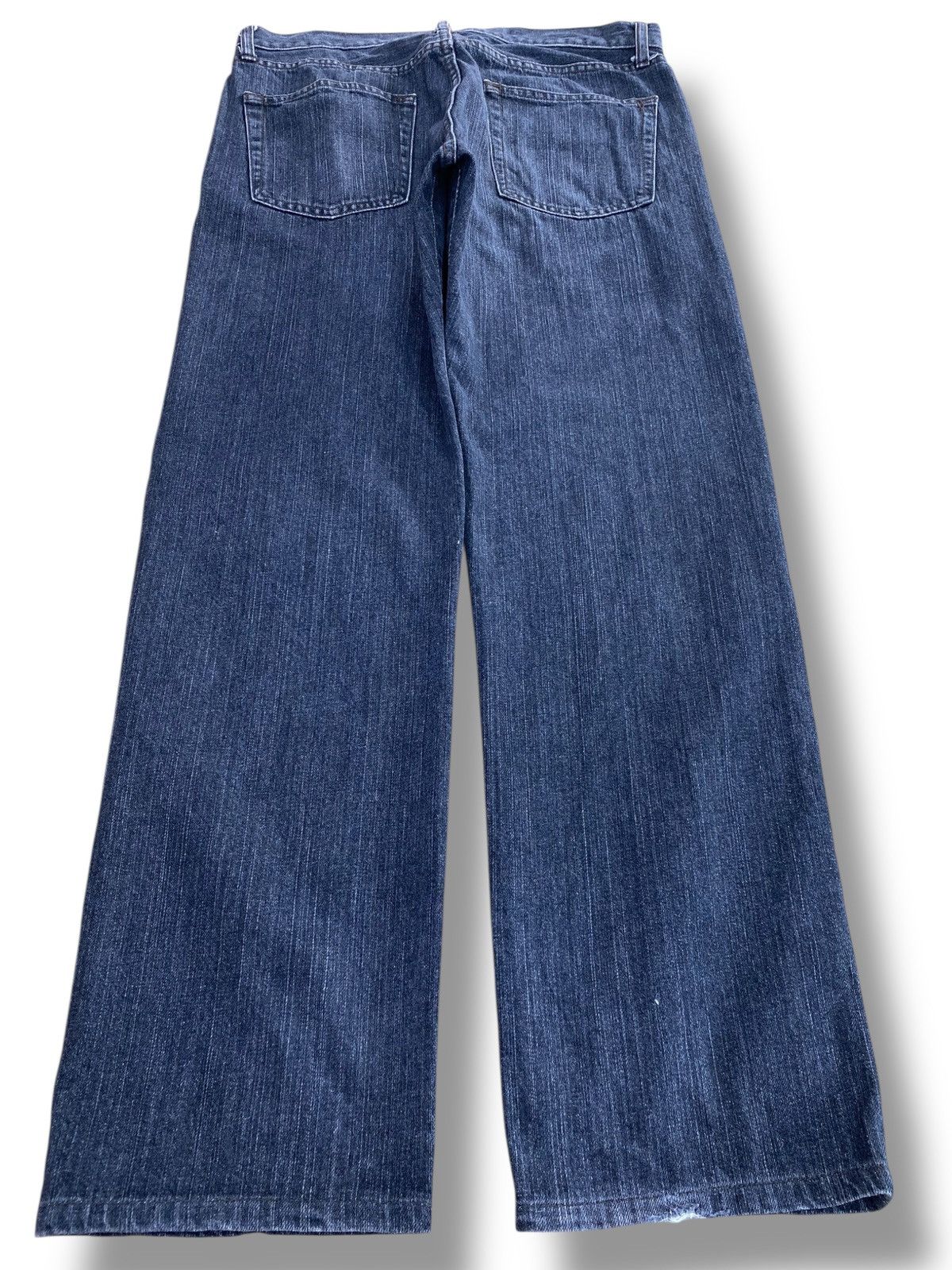 Uniqlo Uniqlo Blue Wash High Waisted Style Loose Jeans Size US 33 - 3 Thumbnail