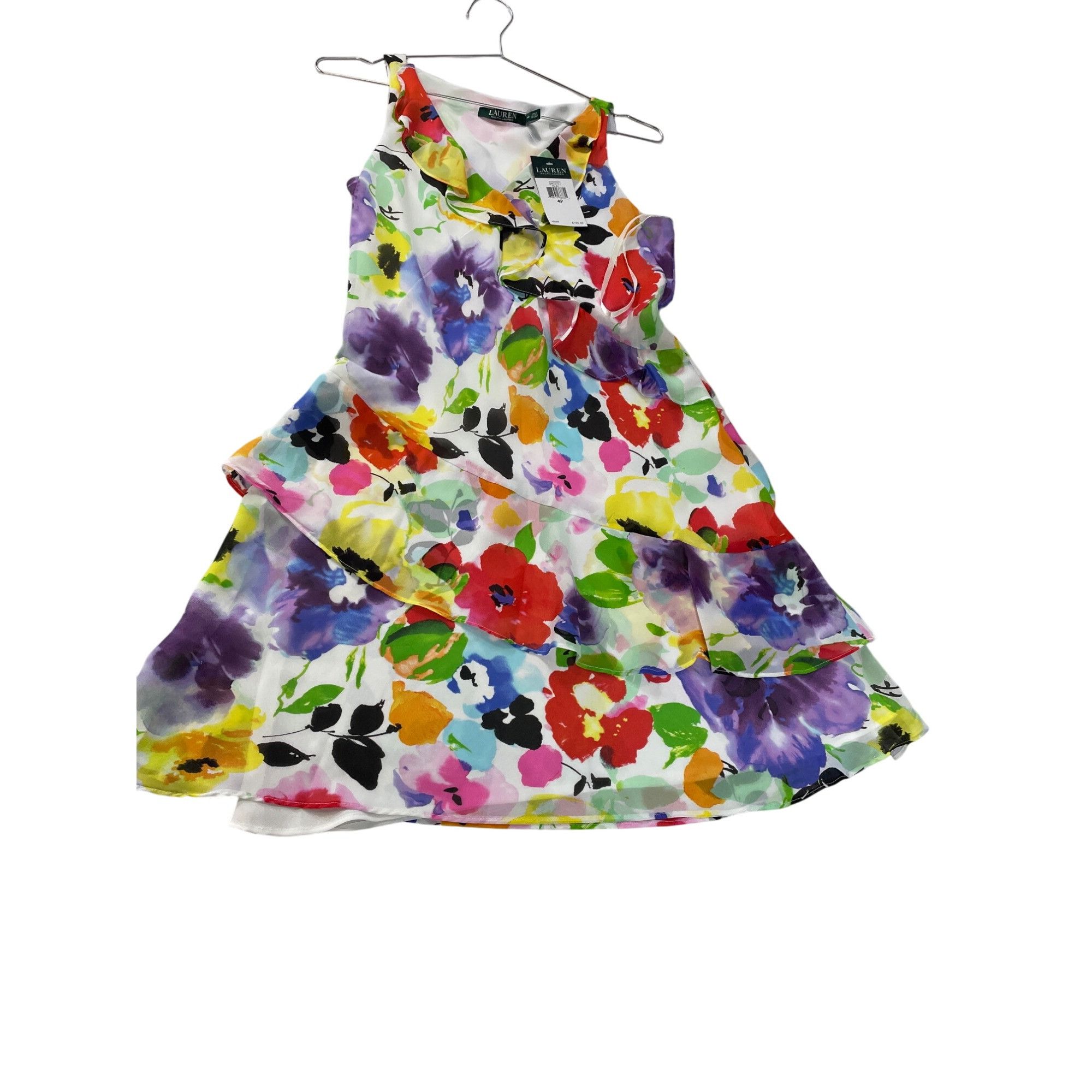 Lauren Ralph Lauren Lauren Ralph Lauren Womens yellow blue Floral Sleeveless Dre Size S / US 4 / IT 40 - 1 Thumbnail