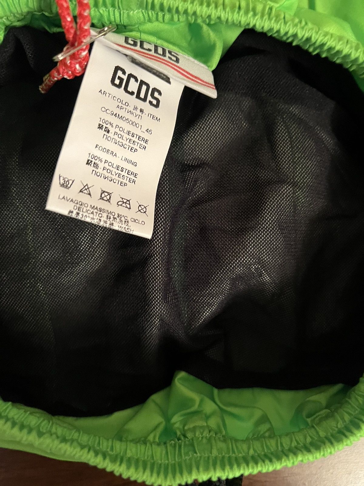 Gcds Men's Green Swim Trunks Size Xs Fits Size 30 Waist, Men's — image 4 of 6