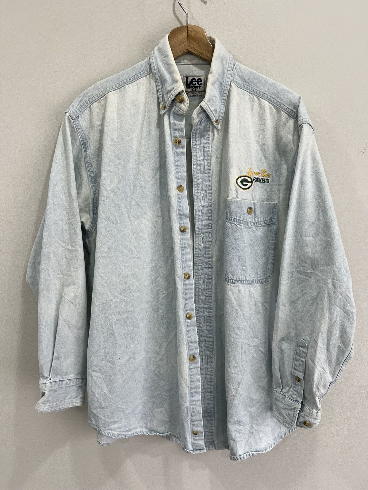 Vintage Vintage Green Bay Packers Button Up Shirt Size US M / EU 48-50 / 2 - 1 Thumbnail