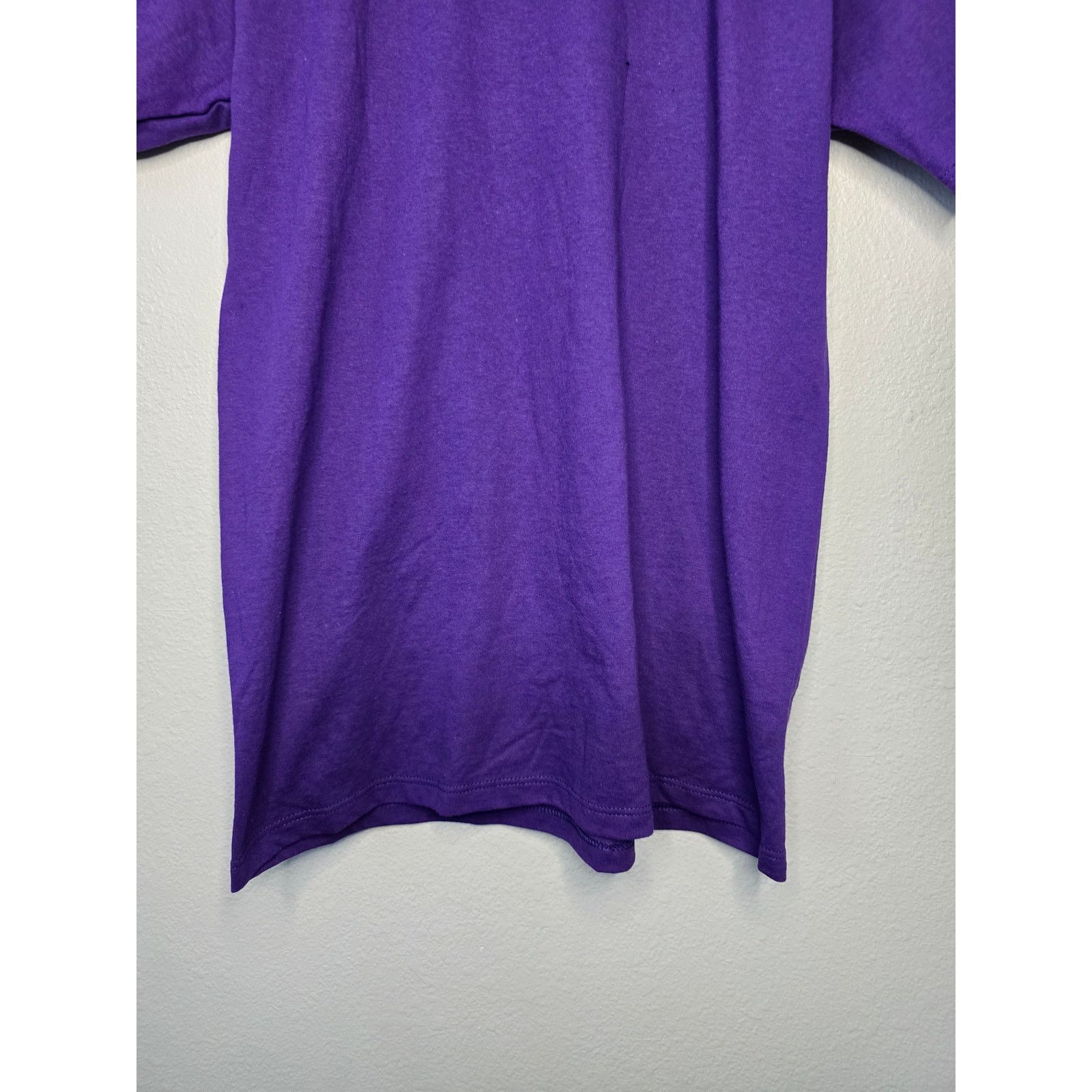 Jerzees × Vintage Vintage Purple Blank Shirt L USA Made Short Sleeve Tee 90s Size US L / EU 52-54 / 3 - 4 Thumbnail