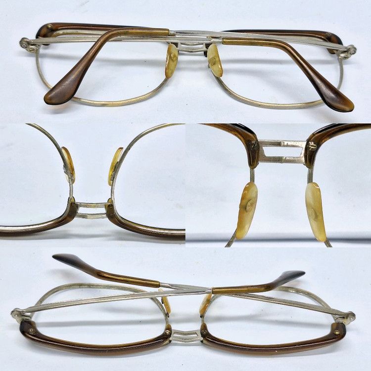 Other VINTAGE 1990s Japanese Slim Browline Glasses 55mm Modern Size ONE SIZE - 7 Thumbnail