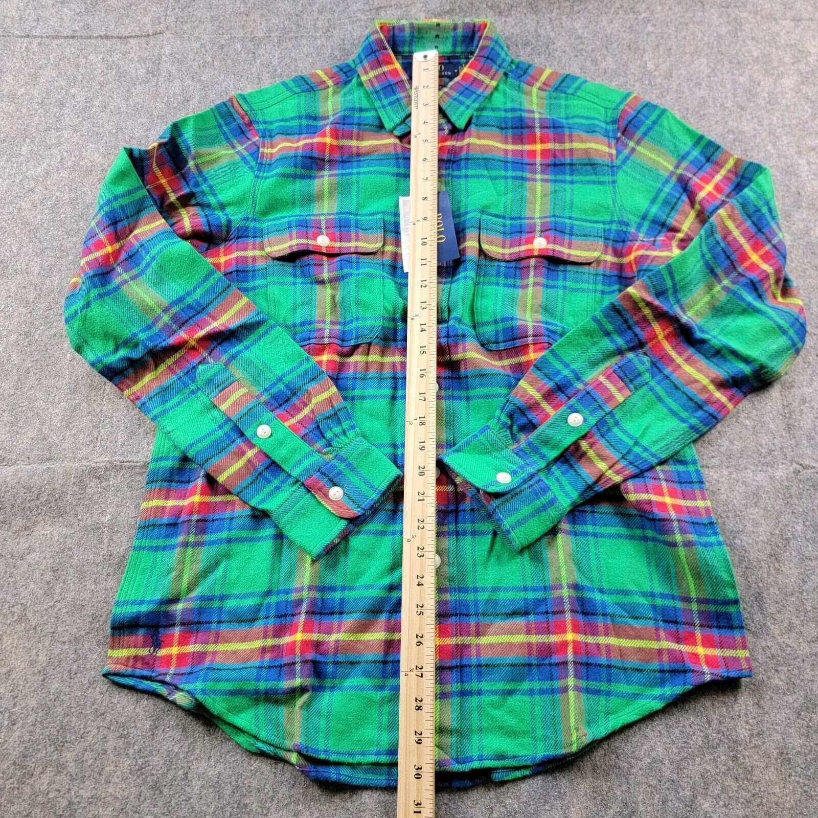 Polo Ralph Lauren Polo Ralph Lauren Classic Fit Plaid Flannel Button Up Shirt Size US M / EU 48-50 / 2 - 7 Thumbnail