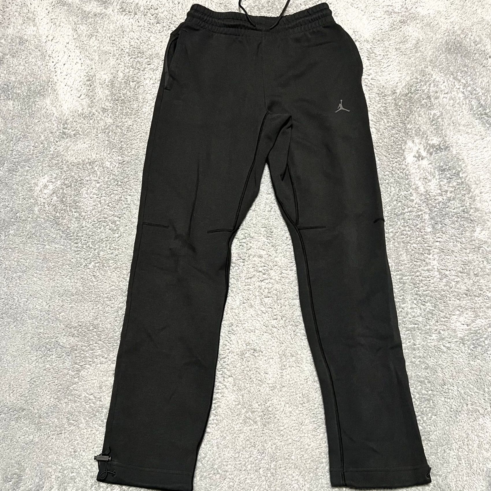 Jordan Brand Nike Air Jordan Pants Men Small Black SweatPants Fleece Jogger FV8604 Size US 29 - 2 Thumbnail