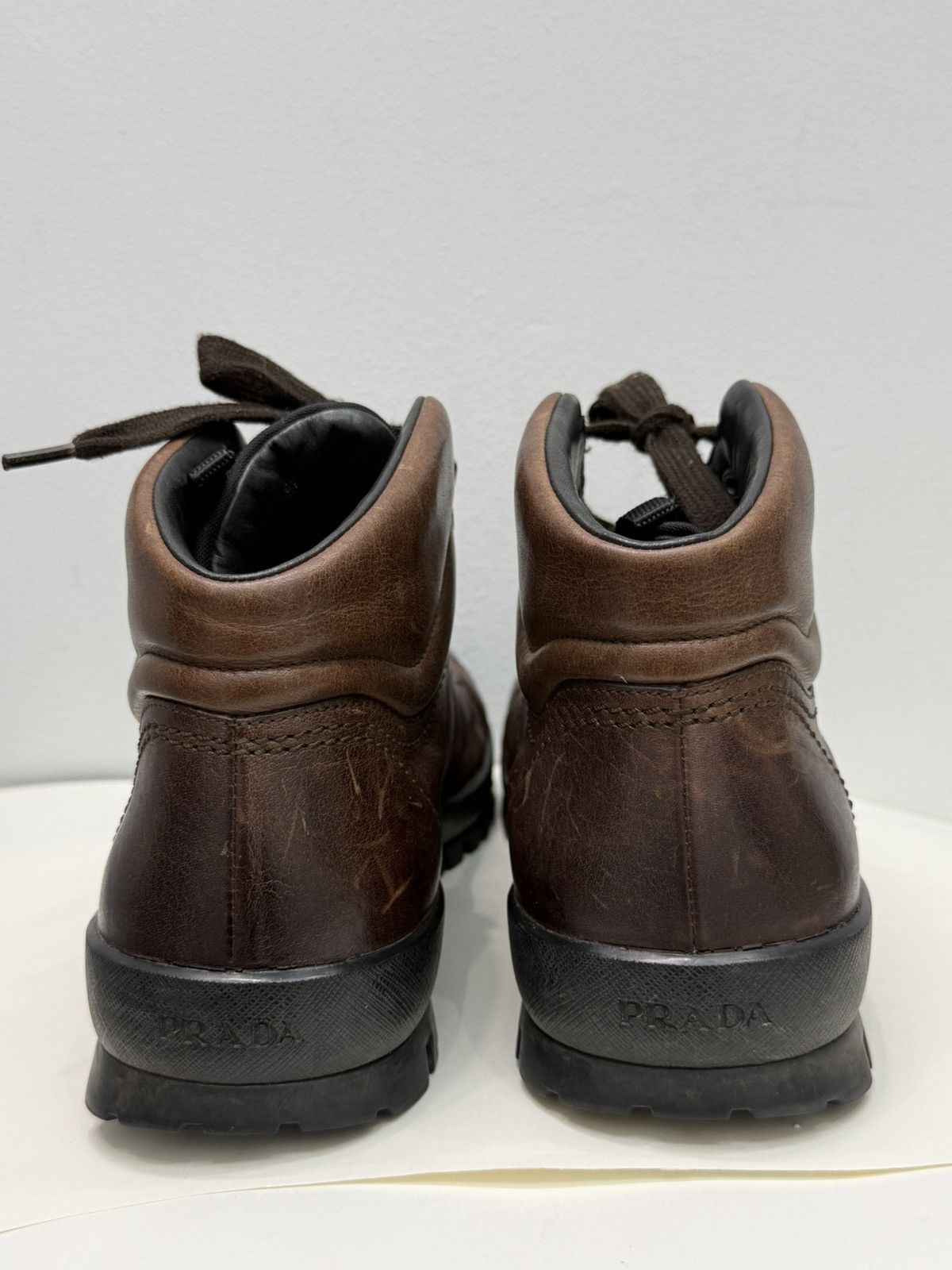 Prada Prada Brown Leather Boots Size US 8.5 / EU 41-42 - 4 Thumbnail