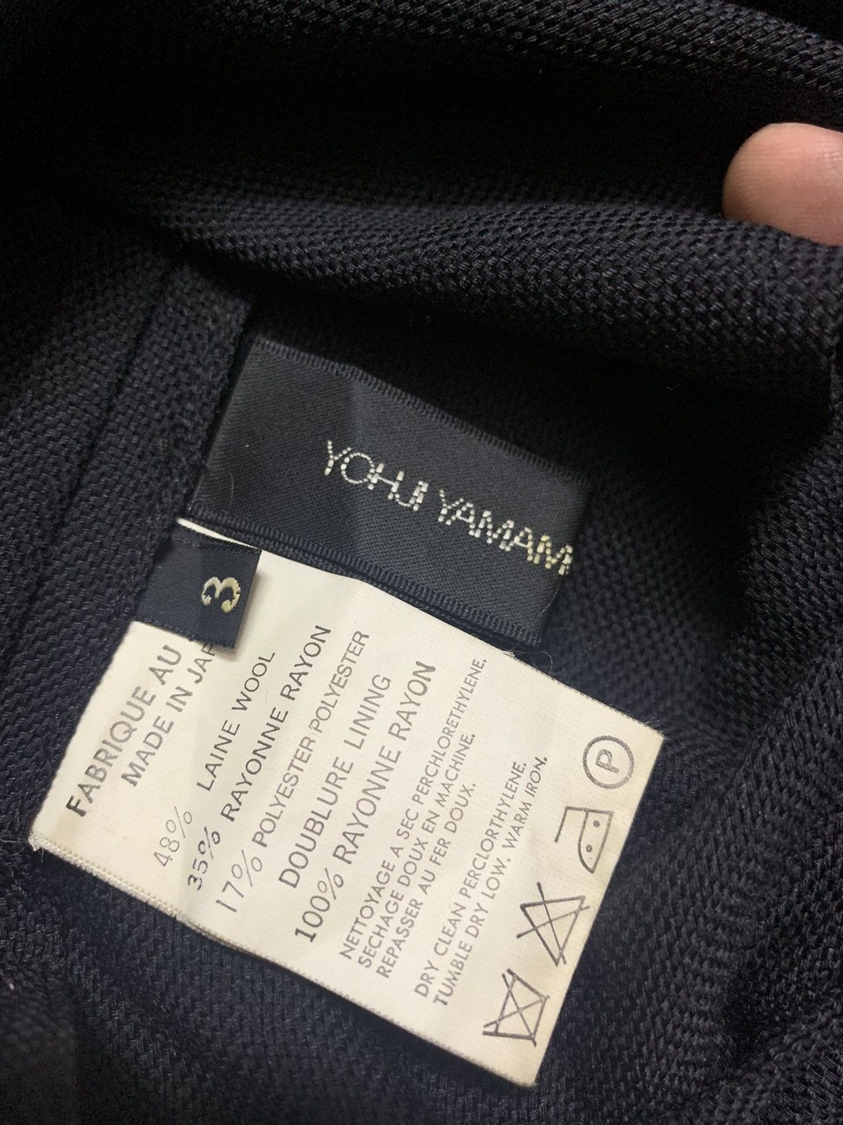 Yohji Yamamoto Yohji Yamamoto +Noir Cropped Laine Wool Rayon Size US M / EU 48-50 / 2 - 5 Thumbnail