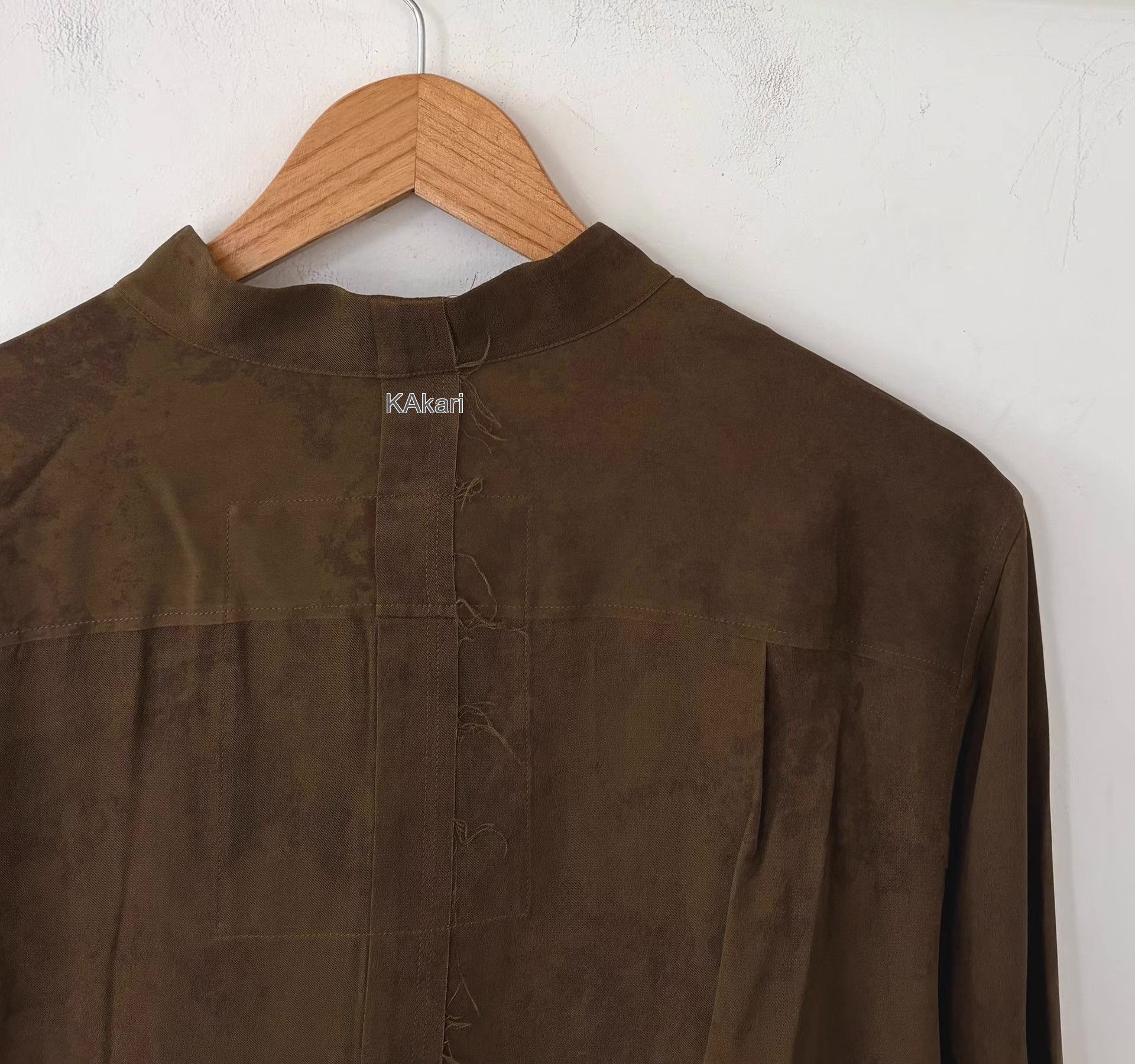 Ziggy Chen Brown Long-Sleeve Button-Up Shirt Size US M / EU 48-50 / 2 - 2 Thumbnail